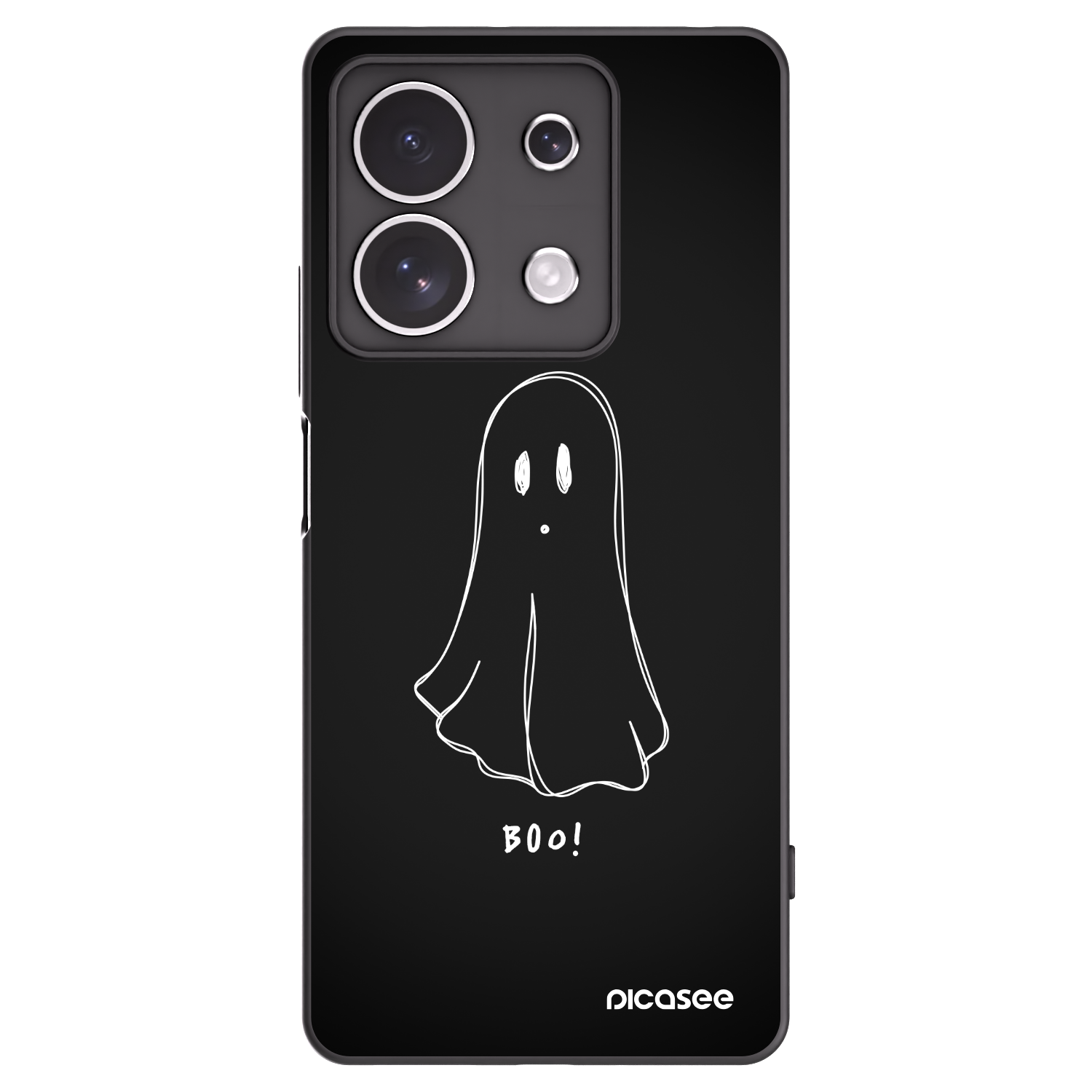 Picasee silikónový čierny obal pre Xiaomi Redmi Note 13 4G - Ghost 2