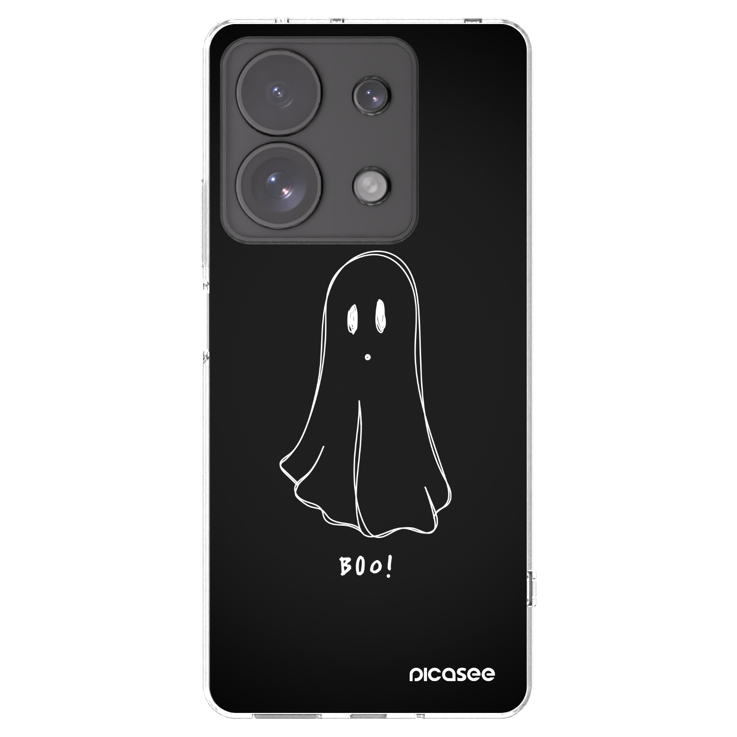 Picasee silikónový prehľadný obal pre Xiaomi Redmi Note 13 Pro 4G - Ghost 2