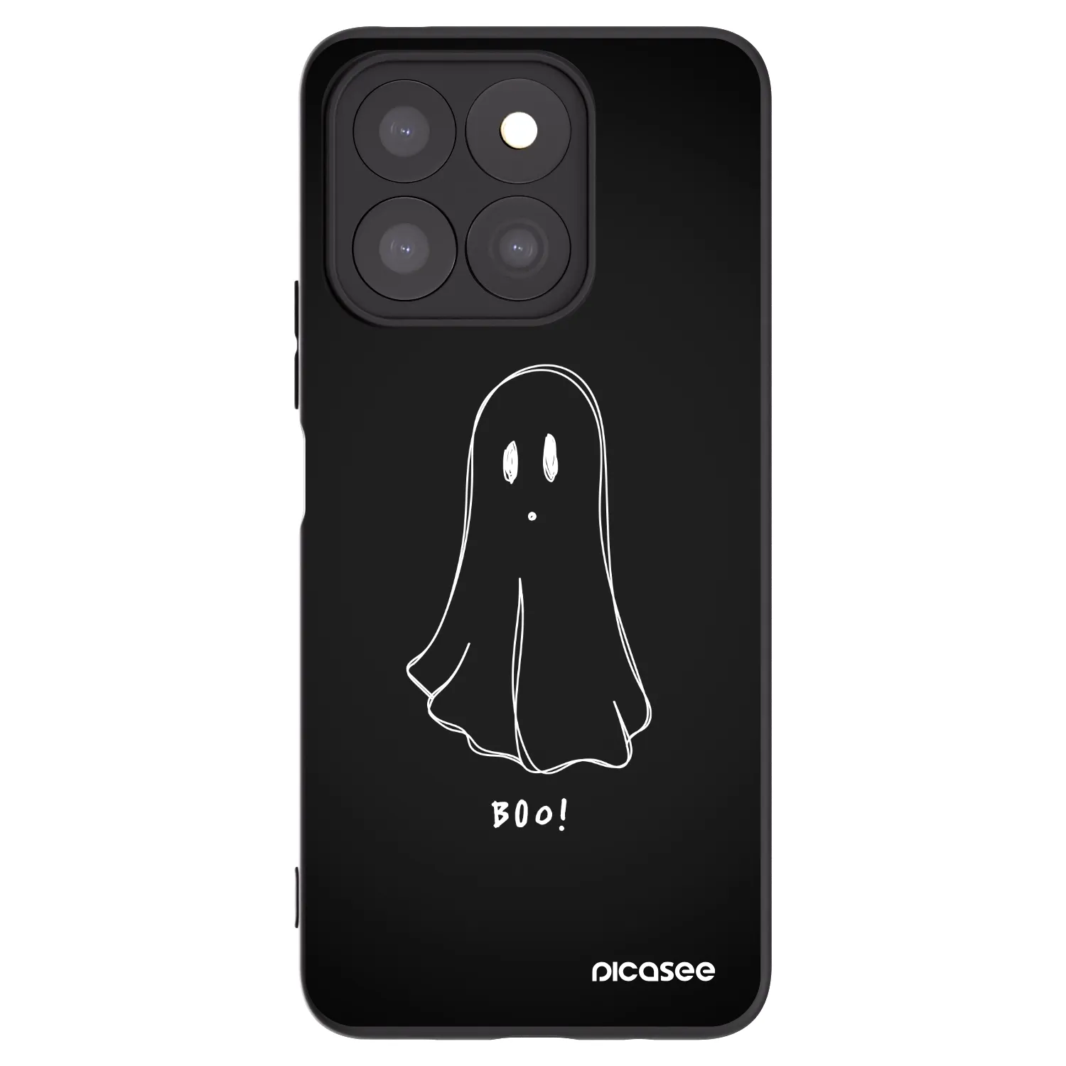 Picasee silikónový čierny obal pre Honor X8b - Ghost 2
