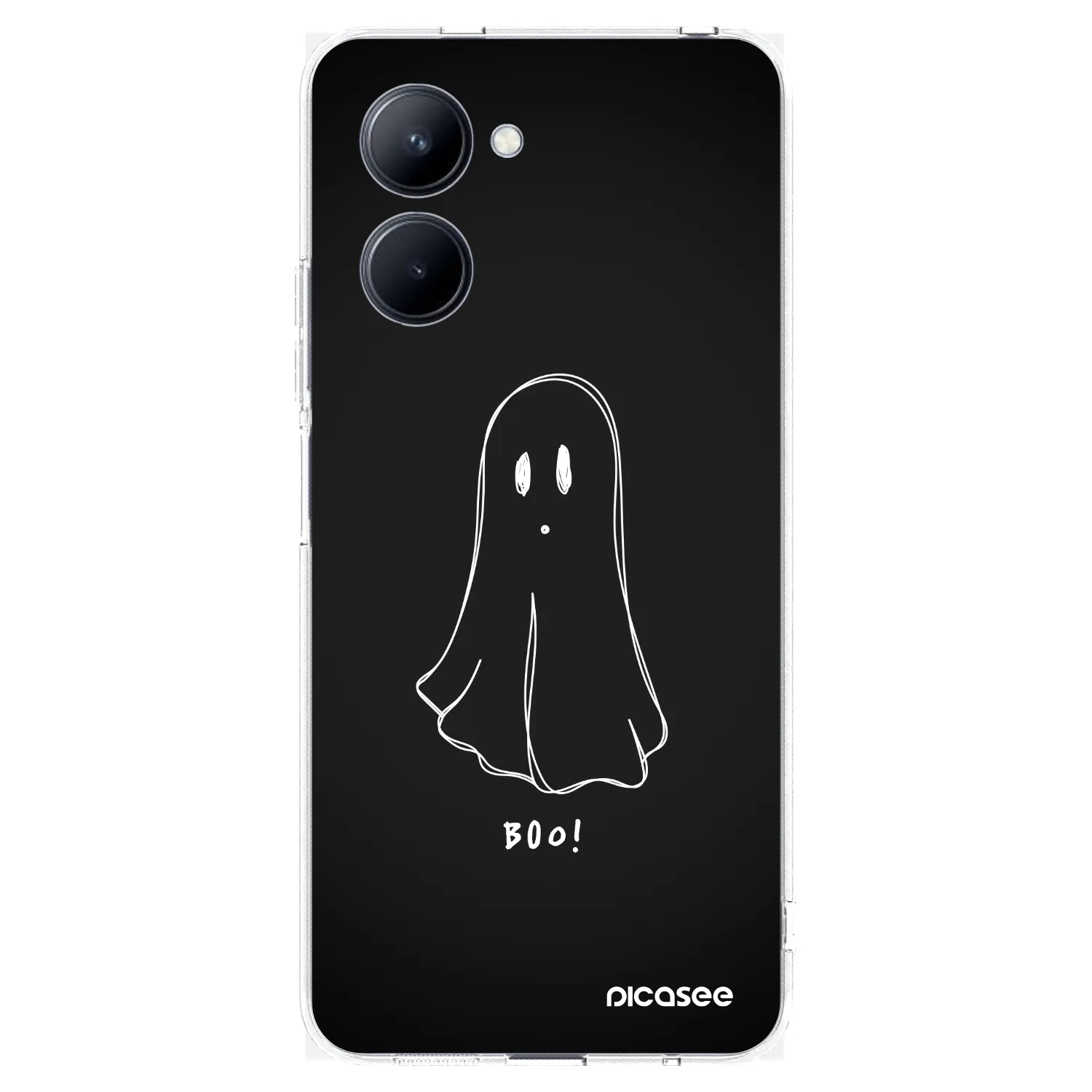 Picasee silikónový prehľadný obal pre Realme C33 (2023) - Ghost 2