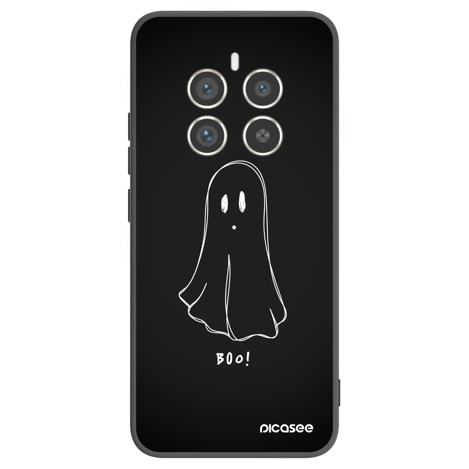 Picasee silikónový čierny obal pre Realme 12 Pro 5G - Ghost 2