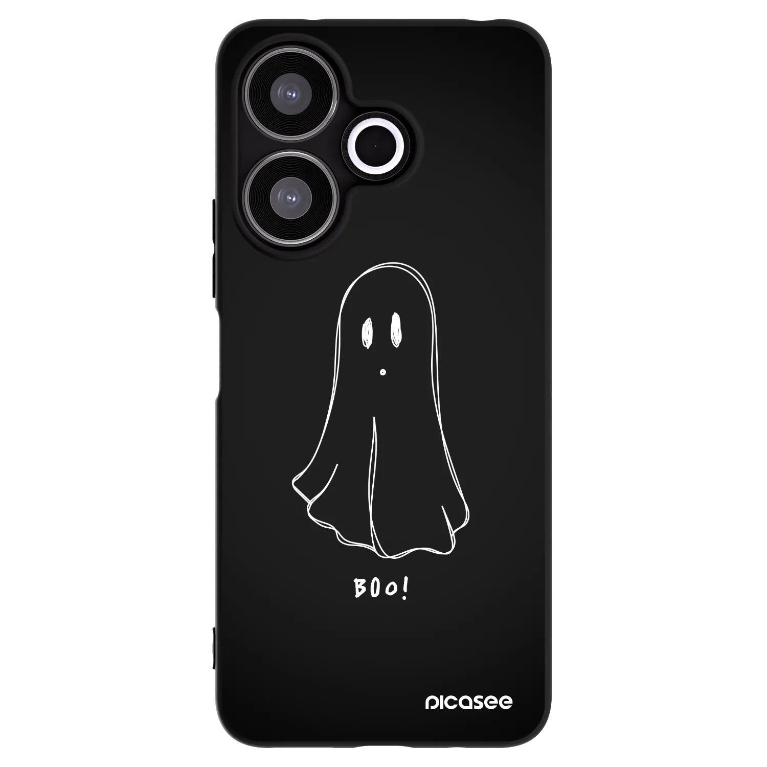 Picasee silikónový čierny obal pre Xiaomi Redmi 13 4G - Ghost 2