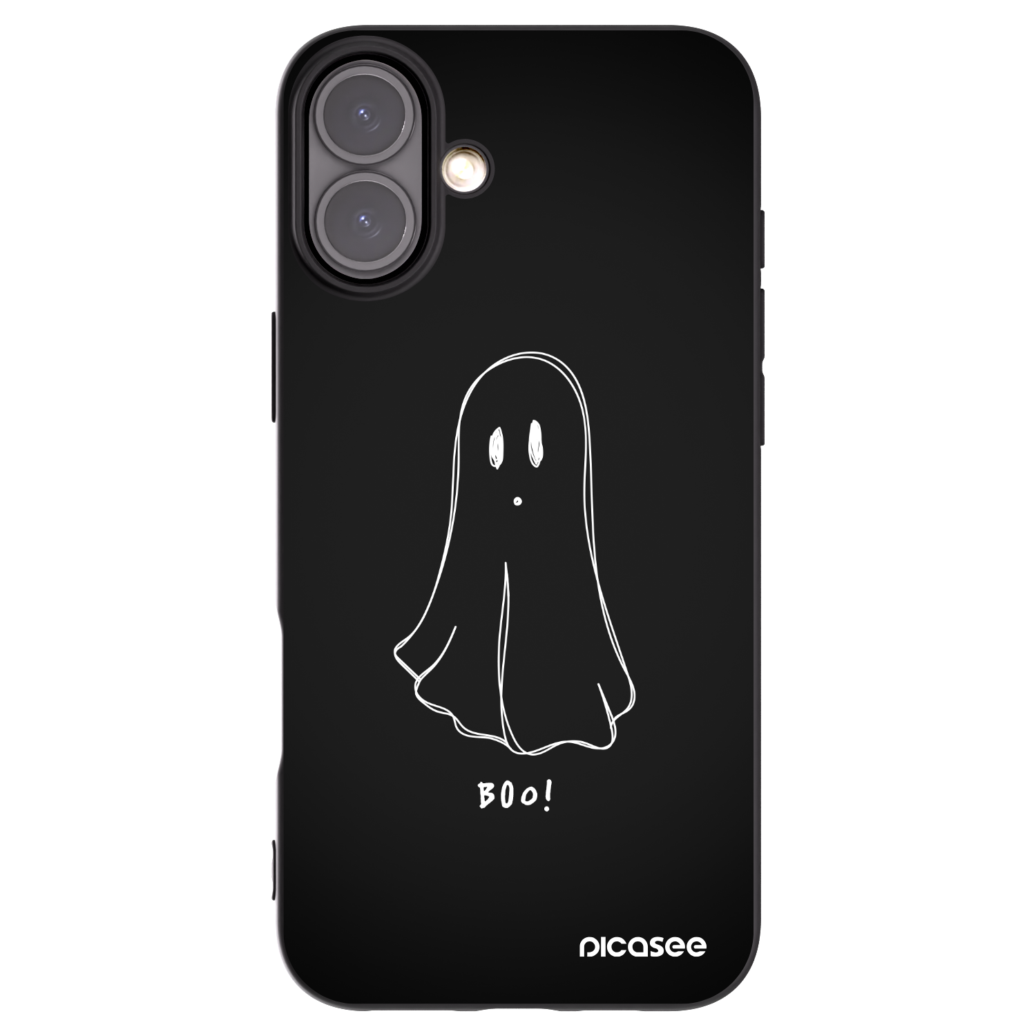 Picasee silikónový čierny obal pre Apple iPhone 16 Plus - Ghost 2