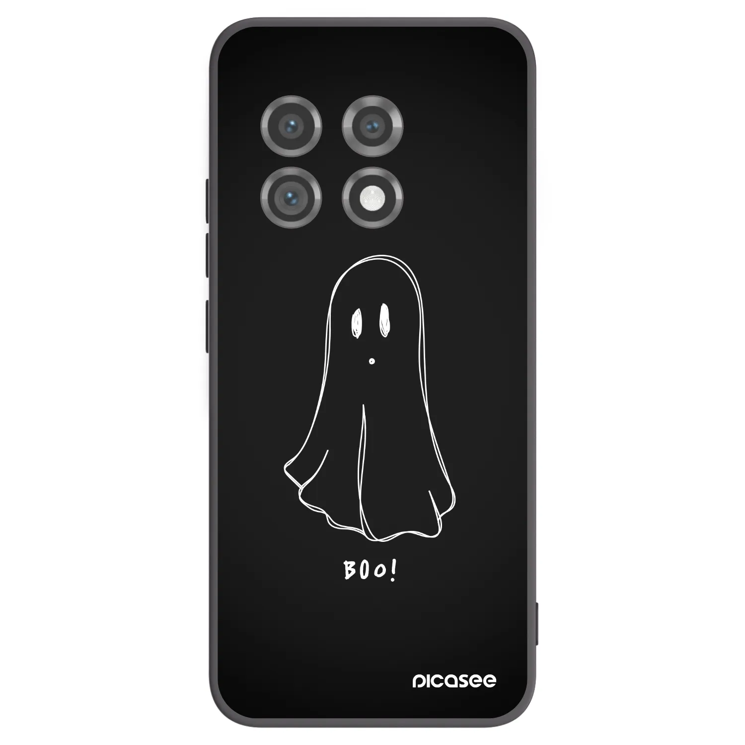 Picasee silikónový čierny obal pre OnePlus 11 5G - Ghost 2