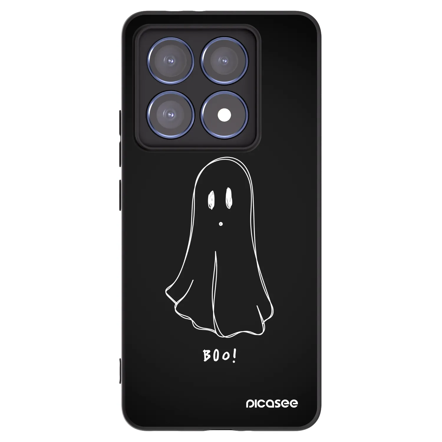 Picasee silikónový čierny obal pre Xiaomi 14T Pro - Ghost 2