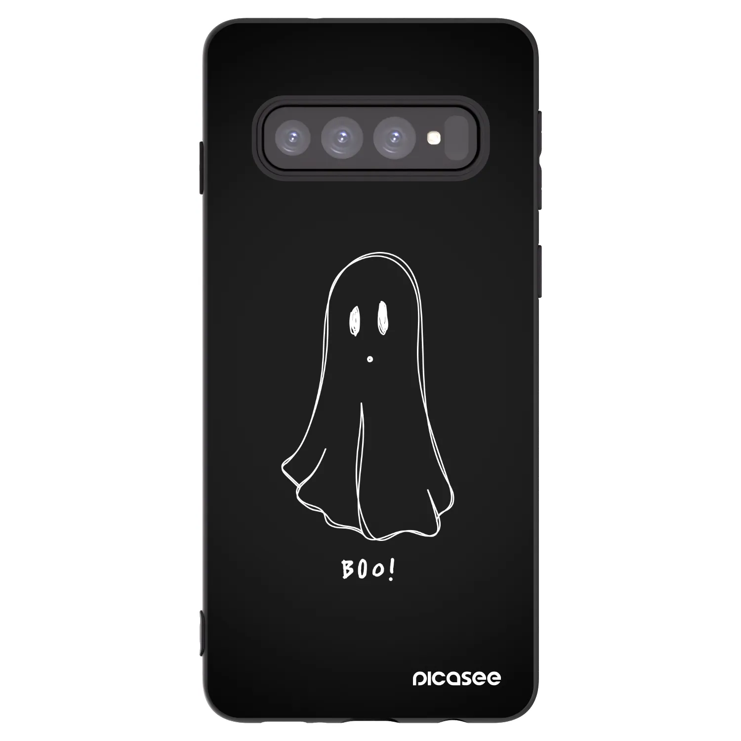 Picasee silikónový čierny obal pre Samsung Galaxy S10 G973 - Ghost 2