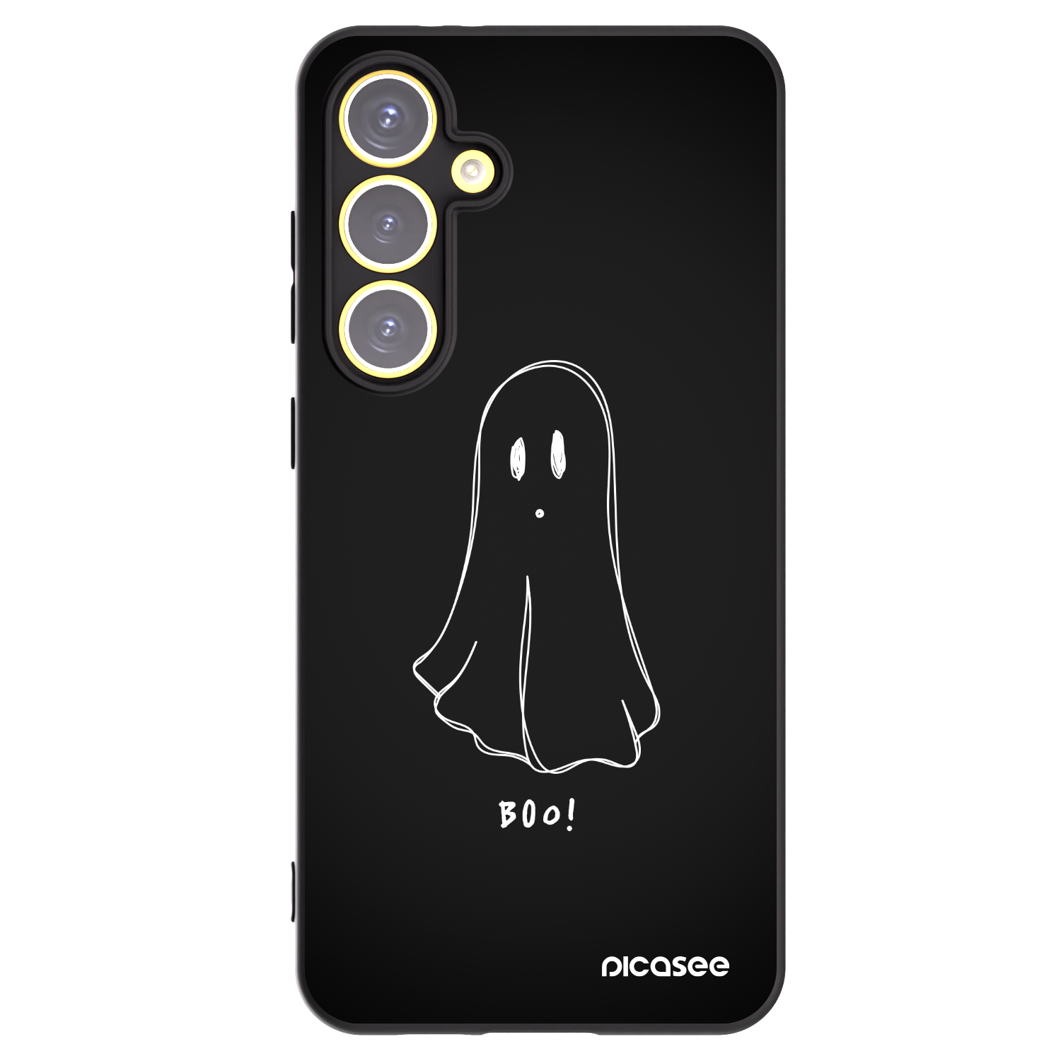 Picasee silikónový čierny obal pre Samsung Galaxy S24 FE S721B - Ghost 2