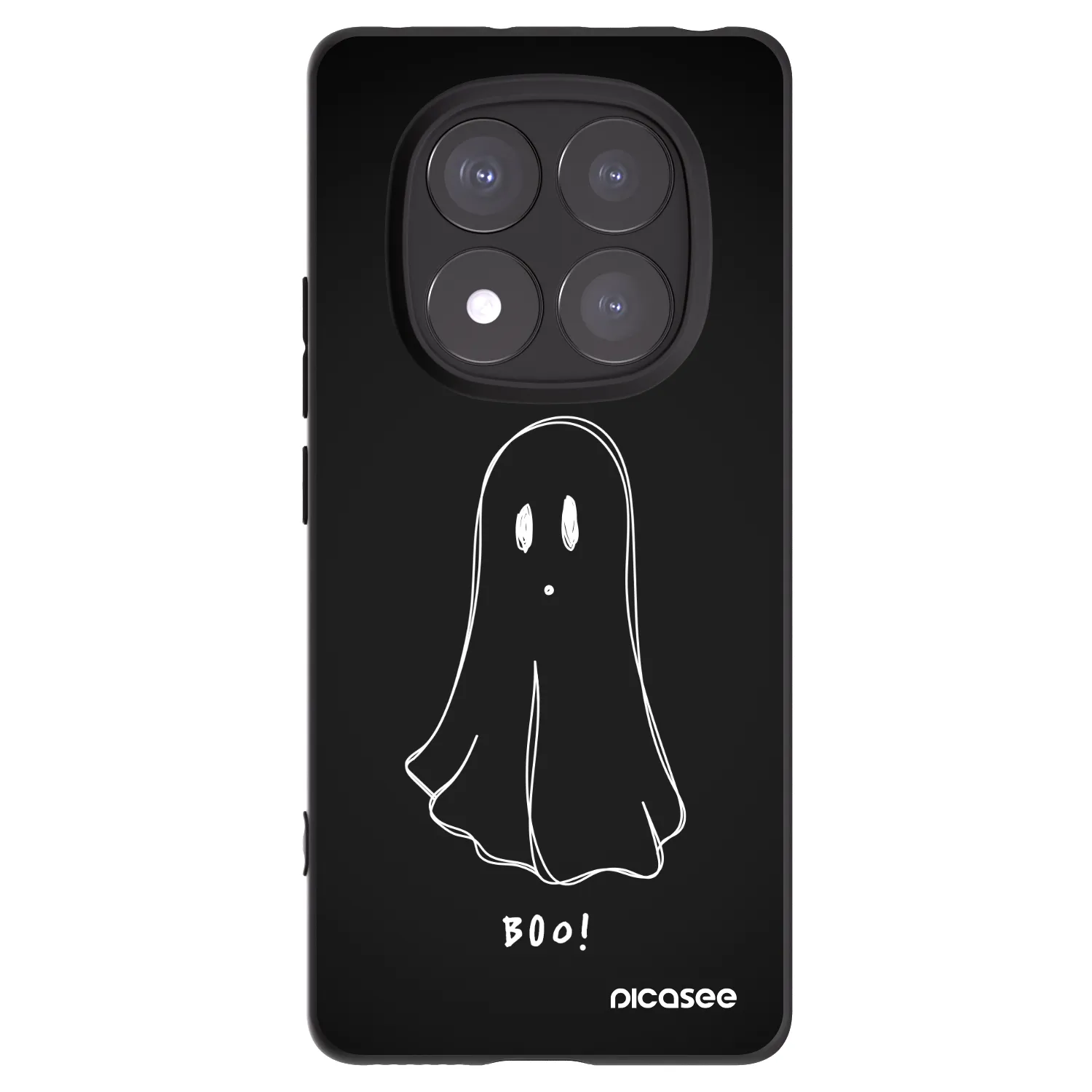 Picasee silikónový čierny obal pre Xiaomi Redmi Note 14 Pro 5G - Ghost 2