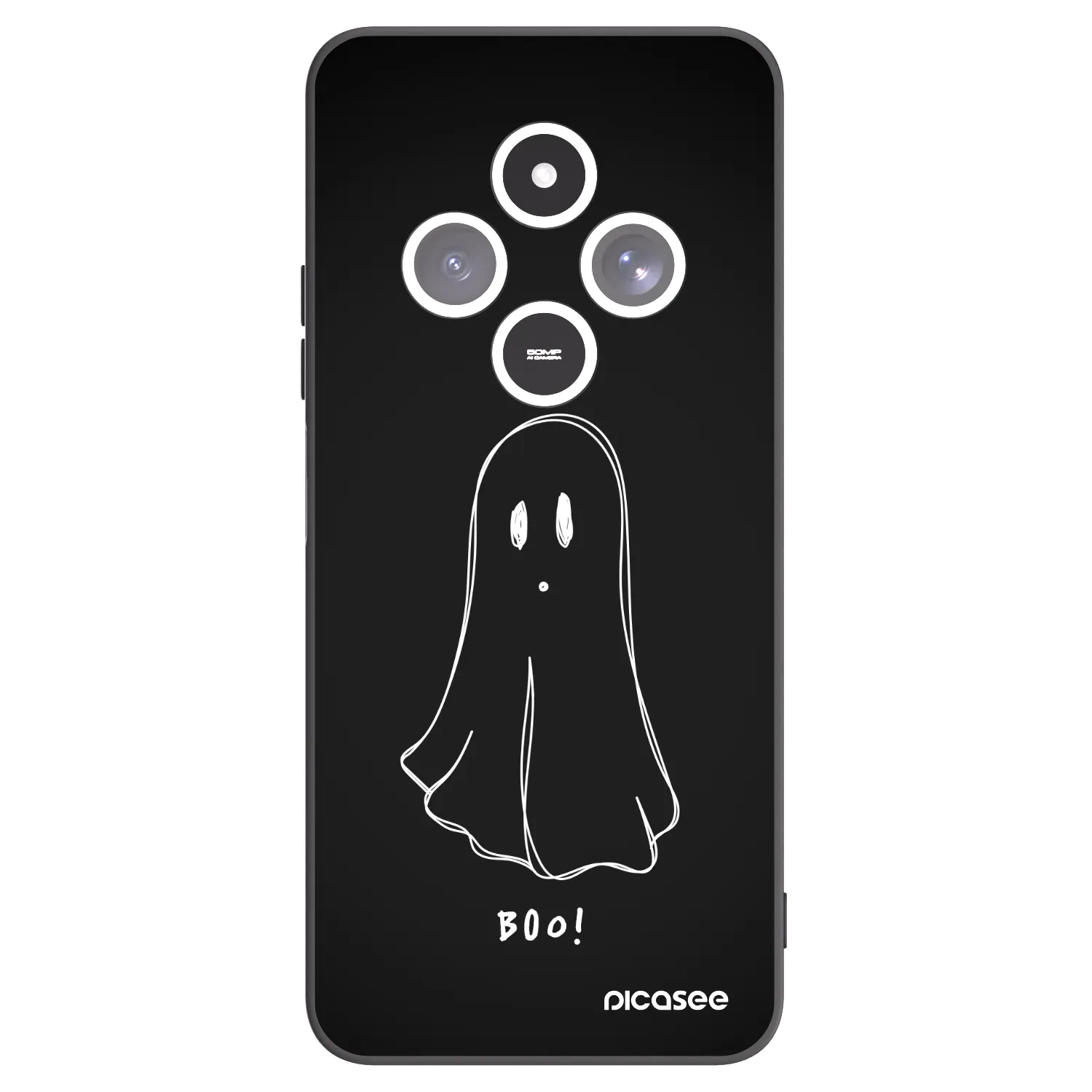 Picasee silikónový čierny obal pre Xiaomi Redmi 14C - Ghost 2