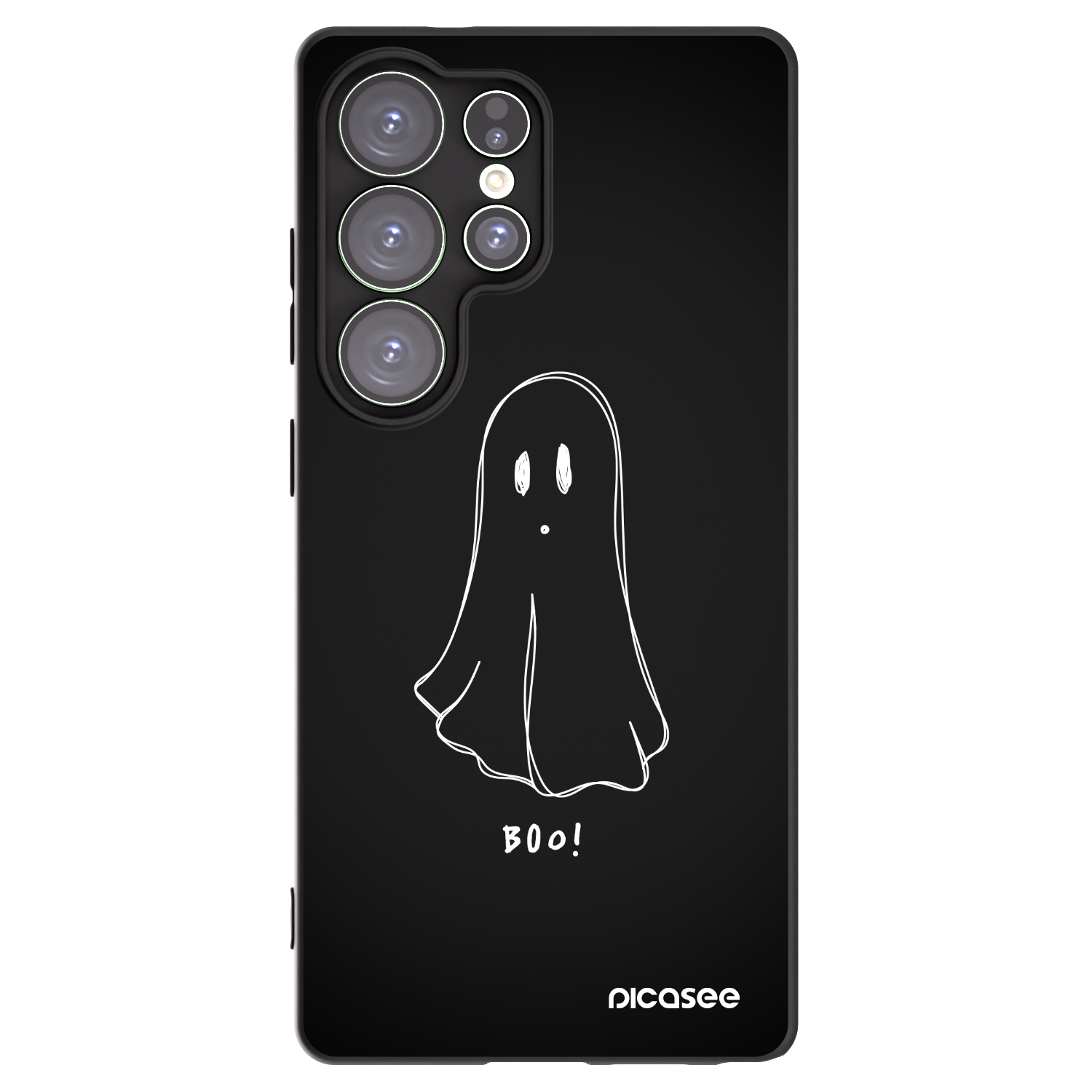 Picasee silikónový čierny obal pre Samsung Galaxy S25 Ultra 5G - Ghost 2