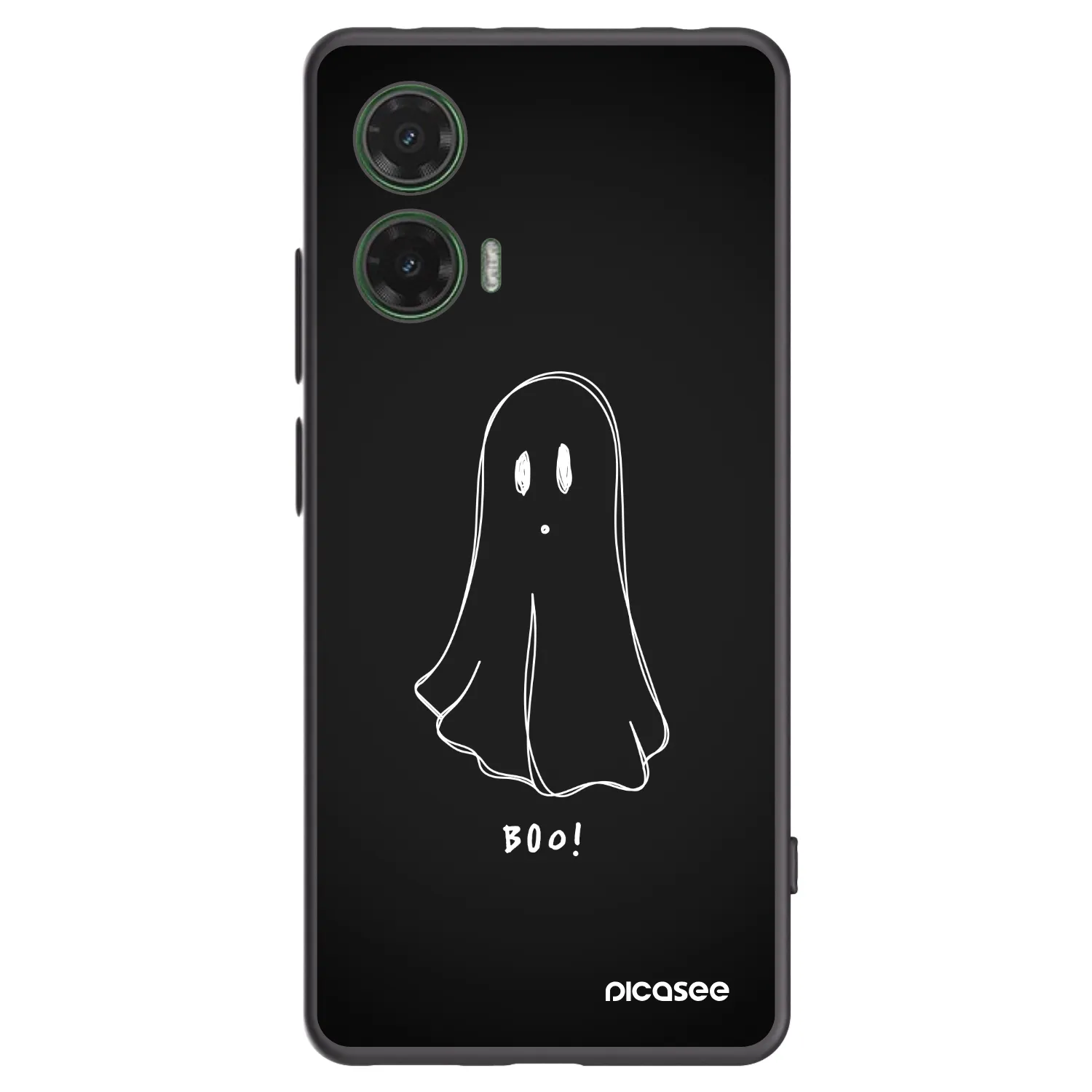 Picasee silikónový čierny obal pre Motorola Moto G35 5G - Ghost 2