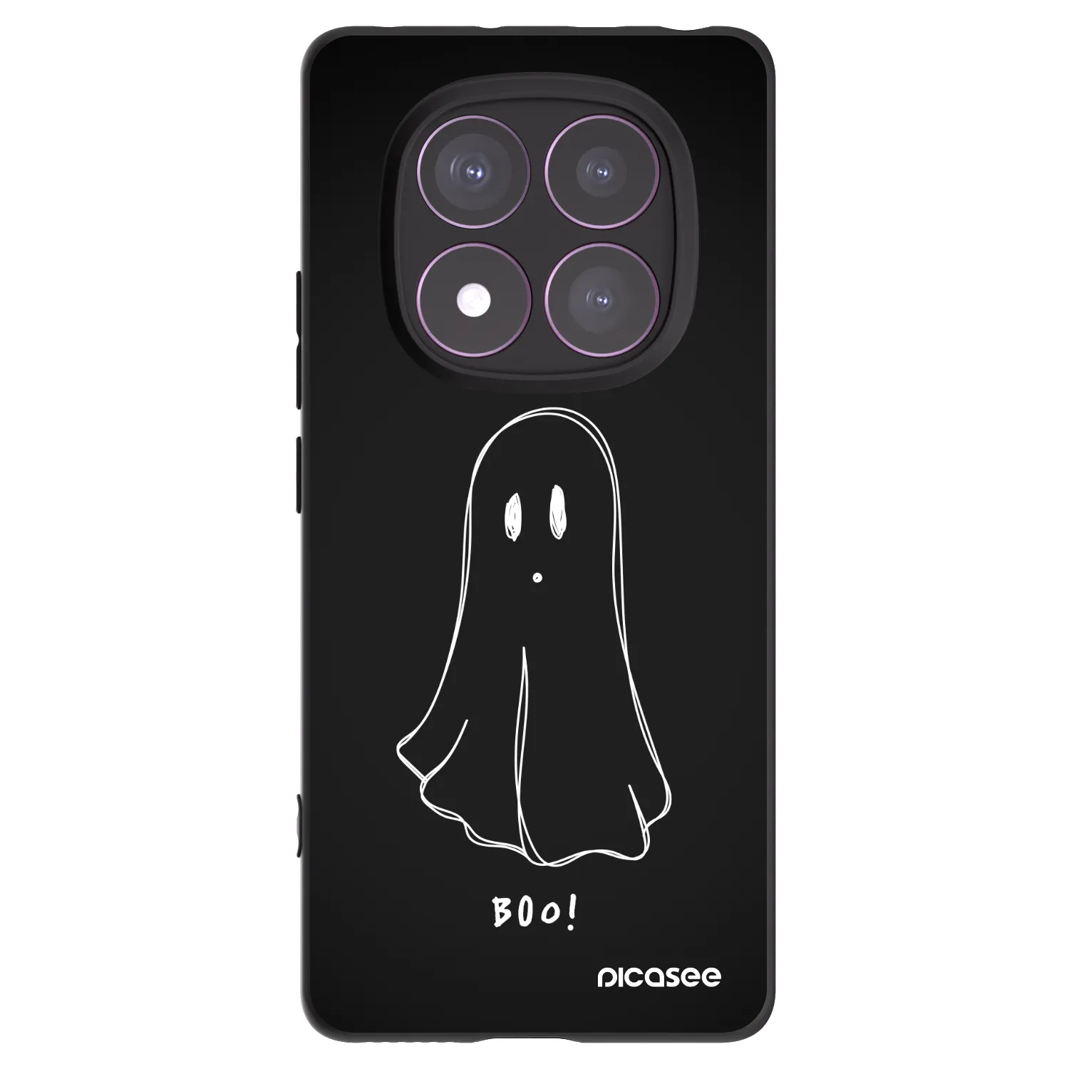 Picasee silikónový čierny obal pre Xiaomi Redmi Note 14 Pro 4G - Ghost 2