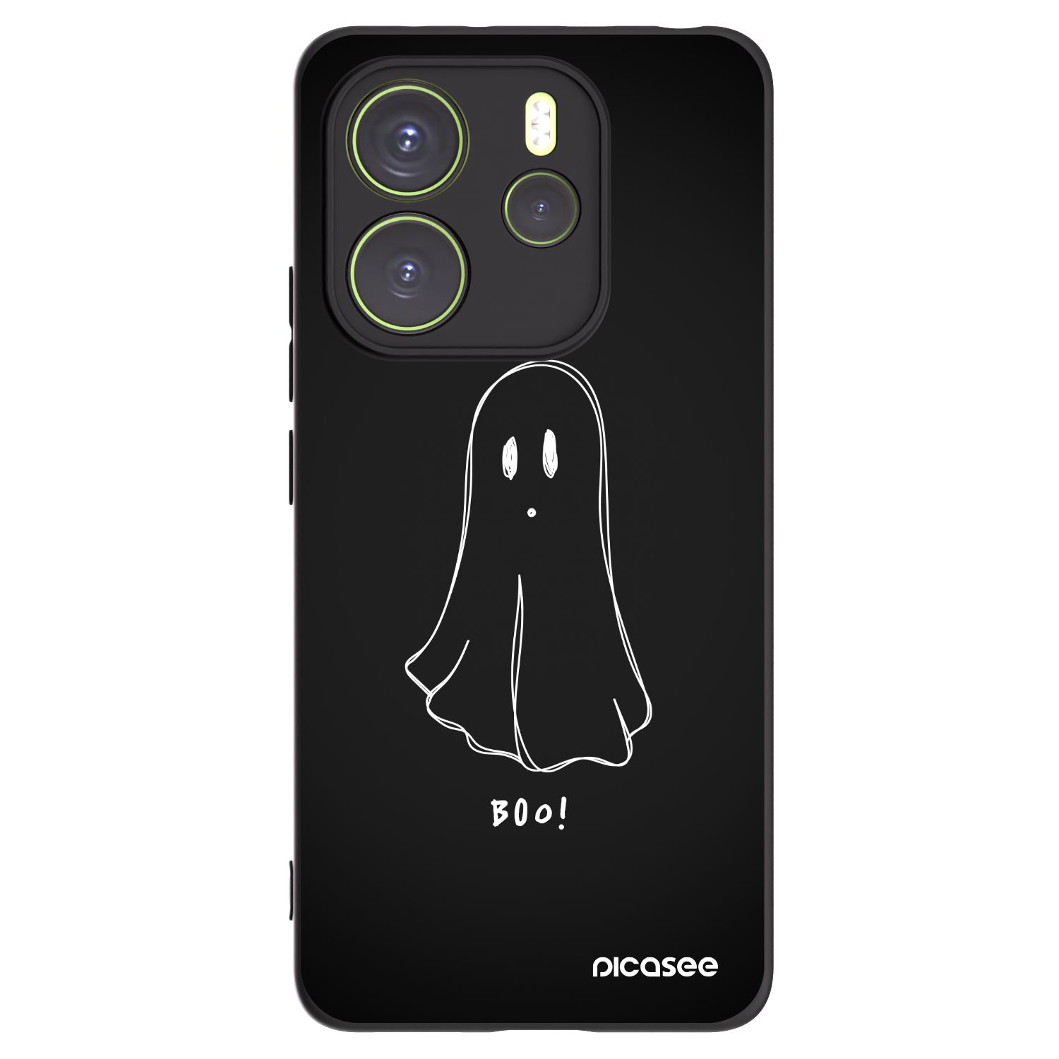 Picasee silikónový čierny obal pre Xiaomi Redmi Note 14 4G - Ghost 2