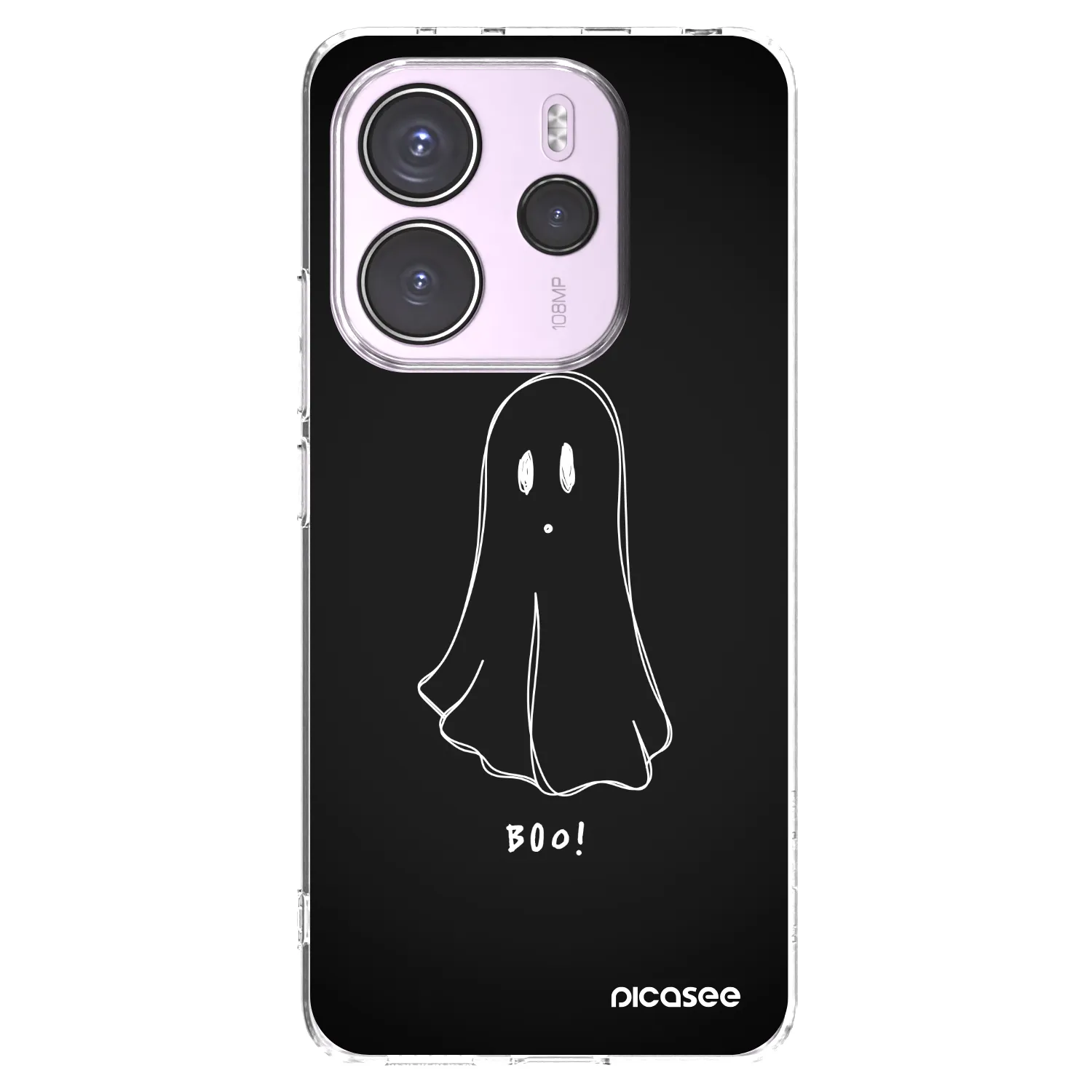 Picasee silikónový prehľadný obal pre Xiaomi Redmi Note 14 4G - Ghost 2
