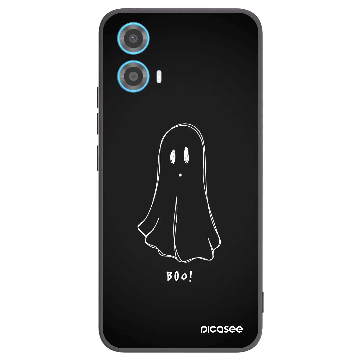 Picasee silikónový čierny obal pre Motorola Moto G34 5G - Ghost 2
