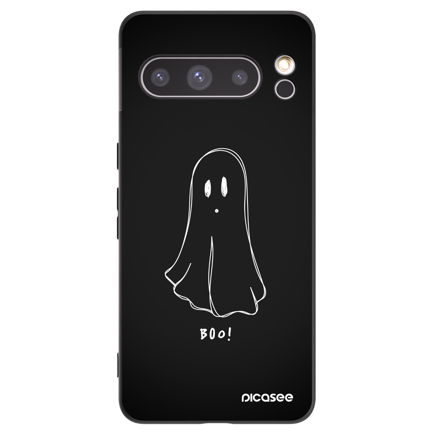 Picasee silikónový čierny obal pre Google Pixel 8 Pro - Ghost 2