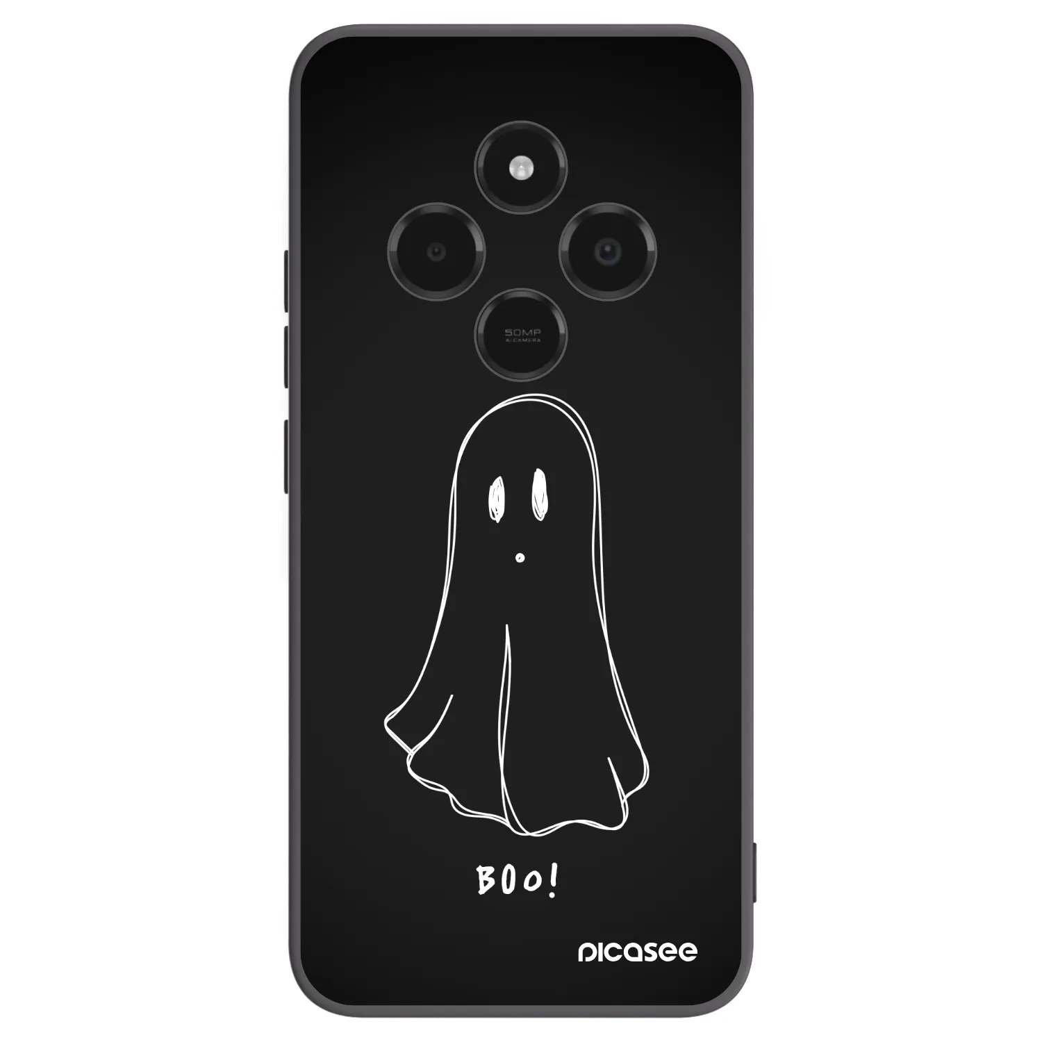 Picasee silikónový čierny obal pre Xiaomi Poco C75 - Ghost 2