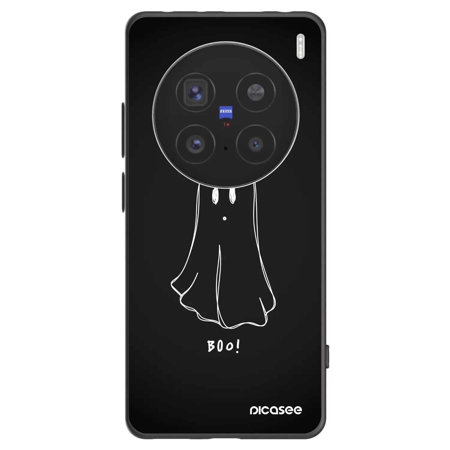 Picasee silikónový čierny obal pre Vivo X200 Pro - Ghost 2