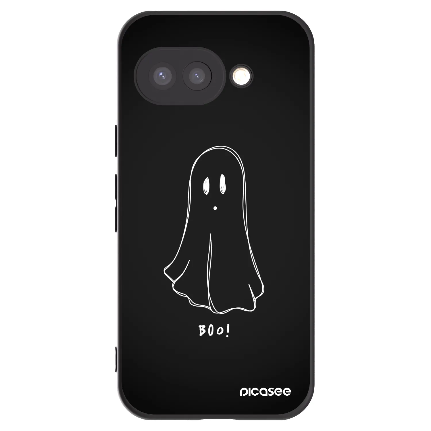Picasee silikónový čierny obal pre Google Pixel 9a - Ghost 2