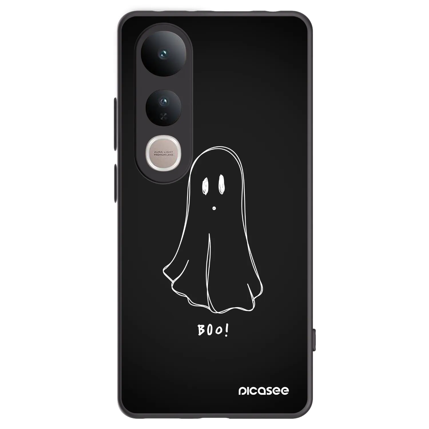 Picasee silikónový čierny obal pre Vivo V50 Lite 5G - Ghost 2