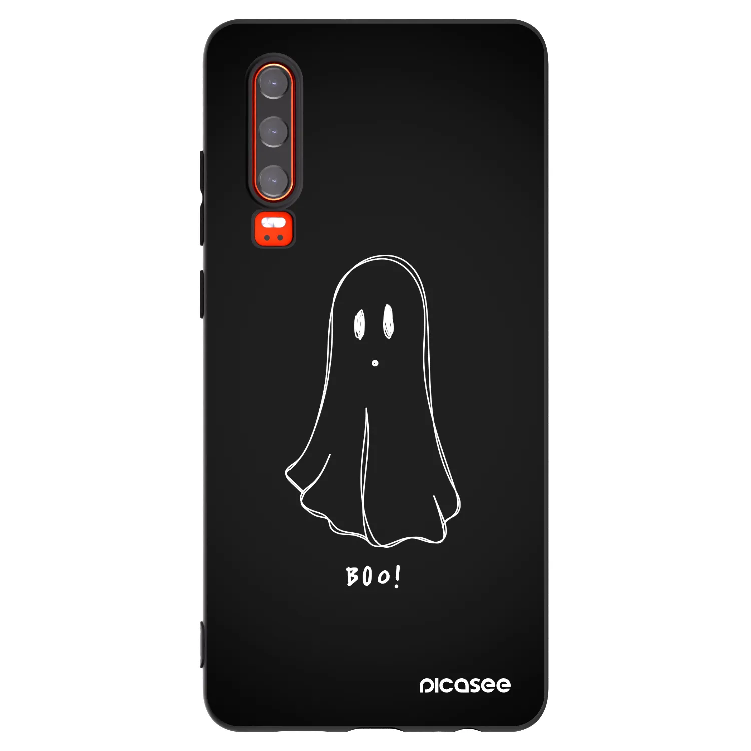 Picasee silikónový čierny obal pre Huawei P30 - Ghost 2