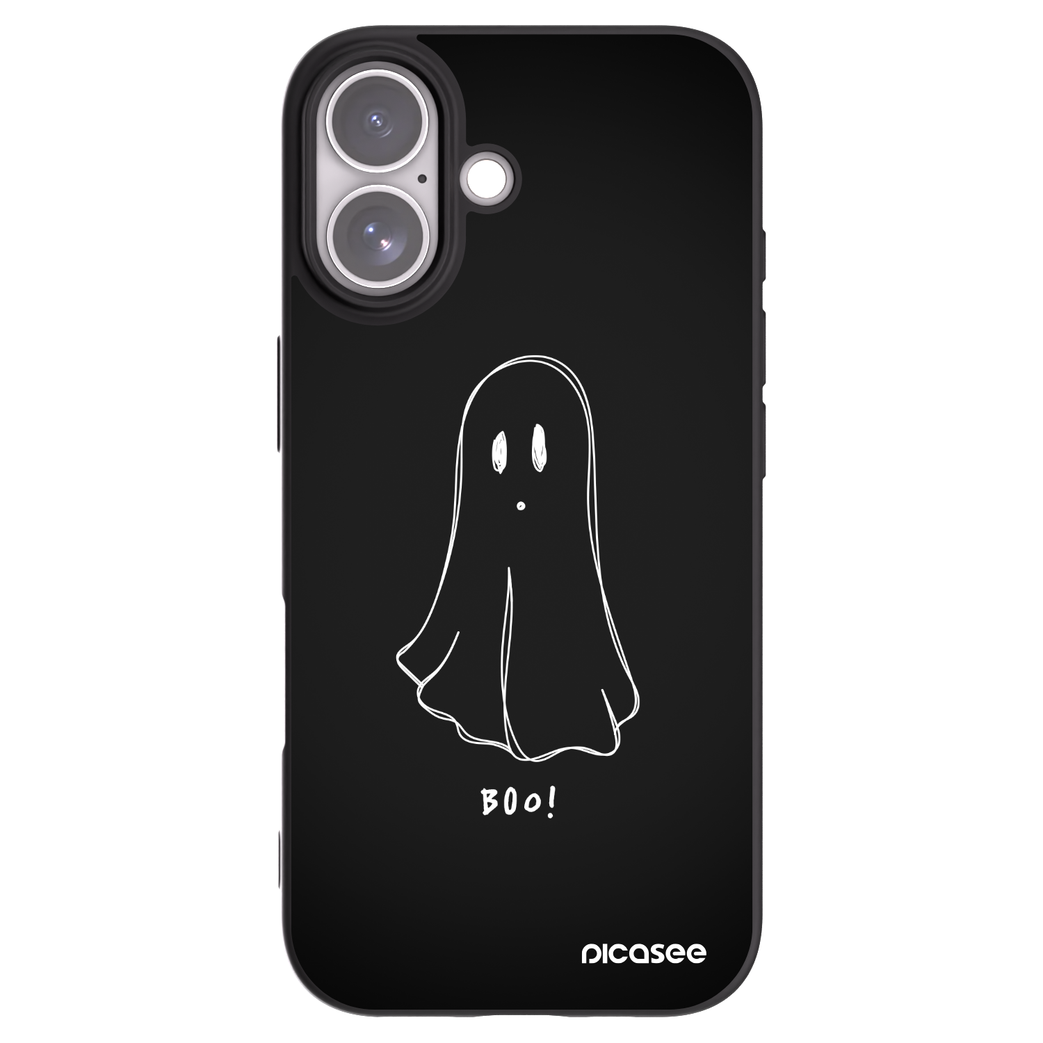 Picasee silikónový čierny obal pre Apple iPhone 17 - Ghost 2