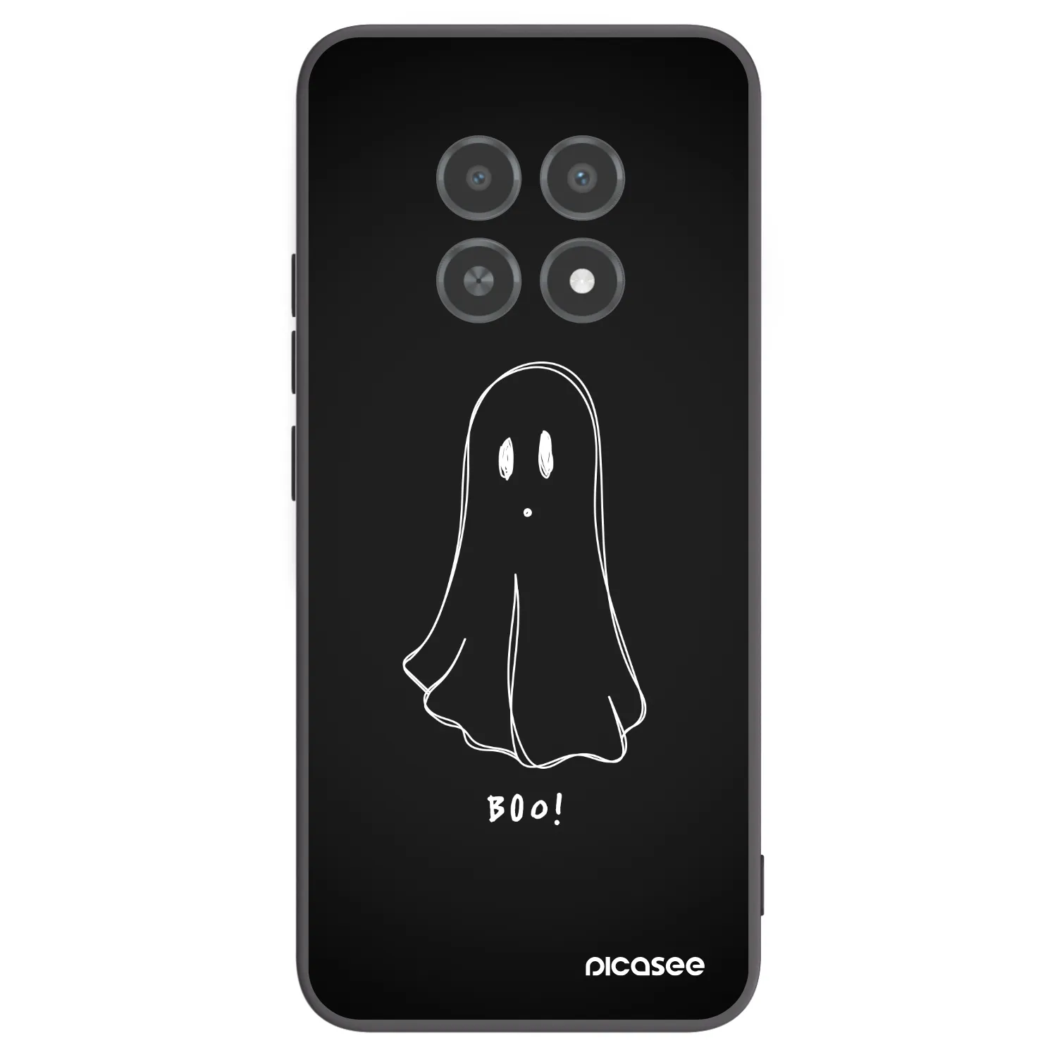 Picasee silikónový čierny obal pre Realme 12X - Ghost 2