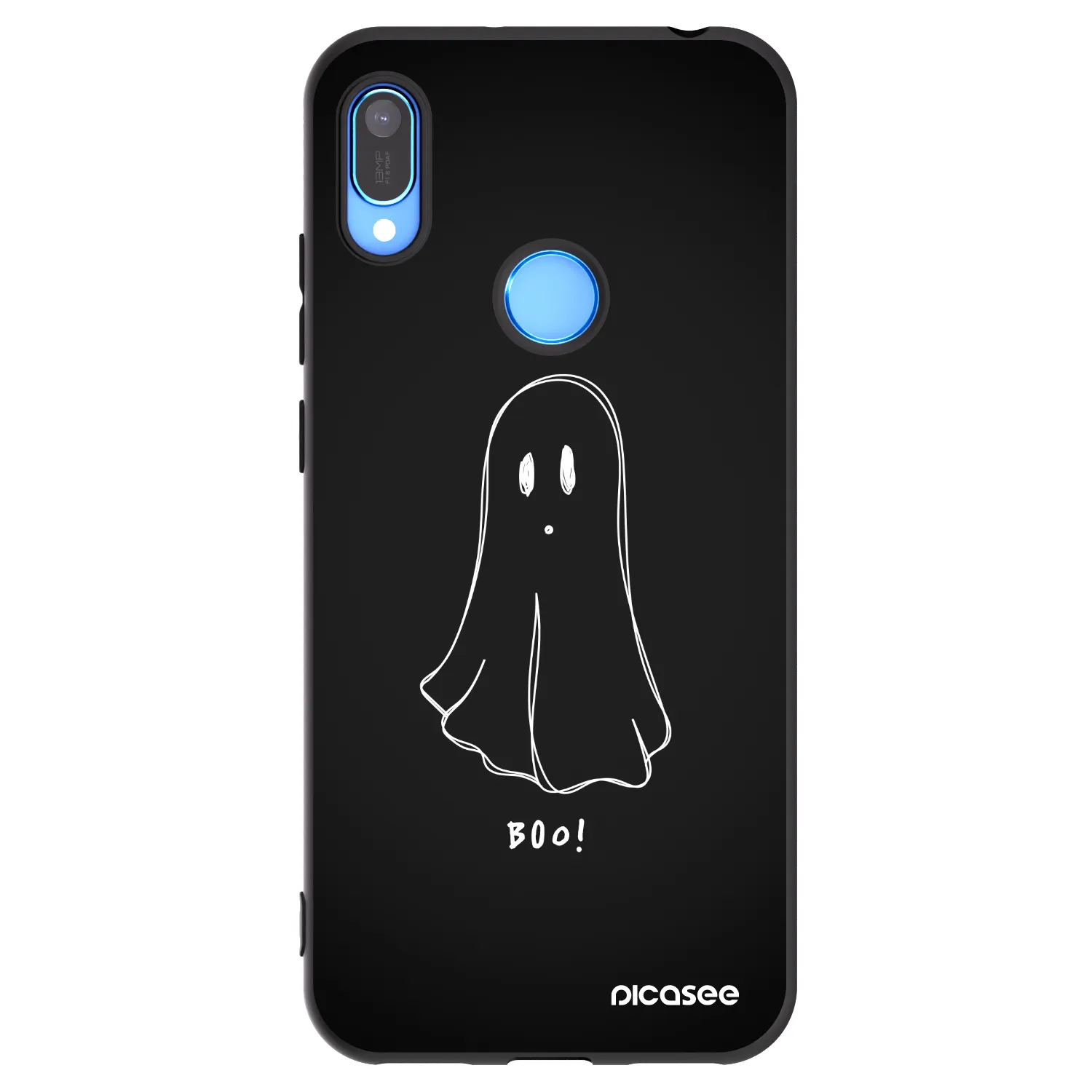 Picasee silikónový čierny obal pre Huawei Y6 2019 - Ghost 2