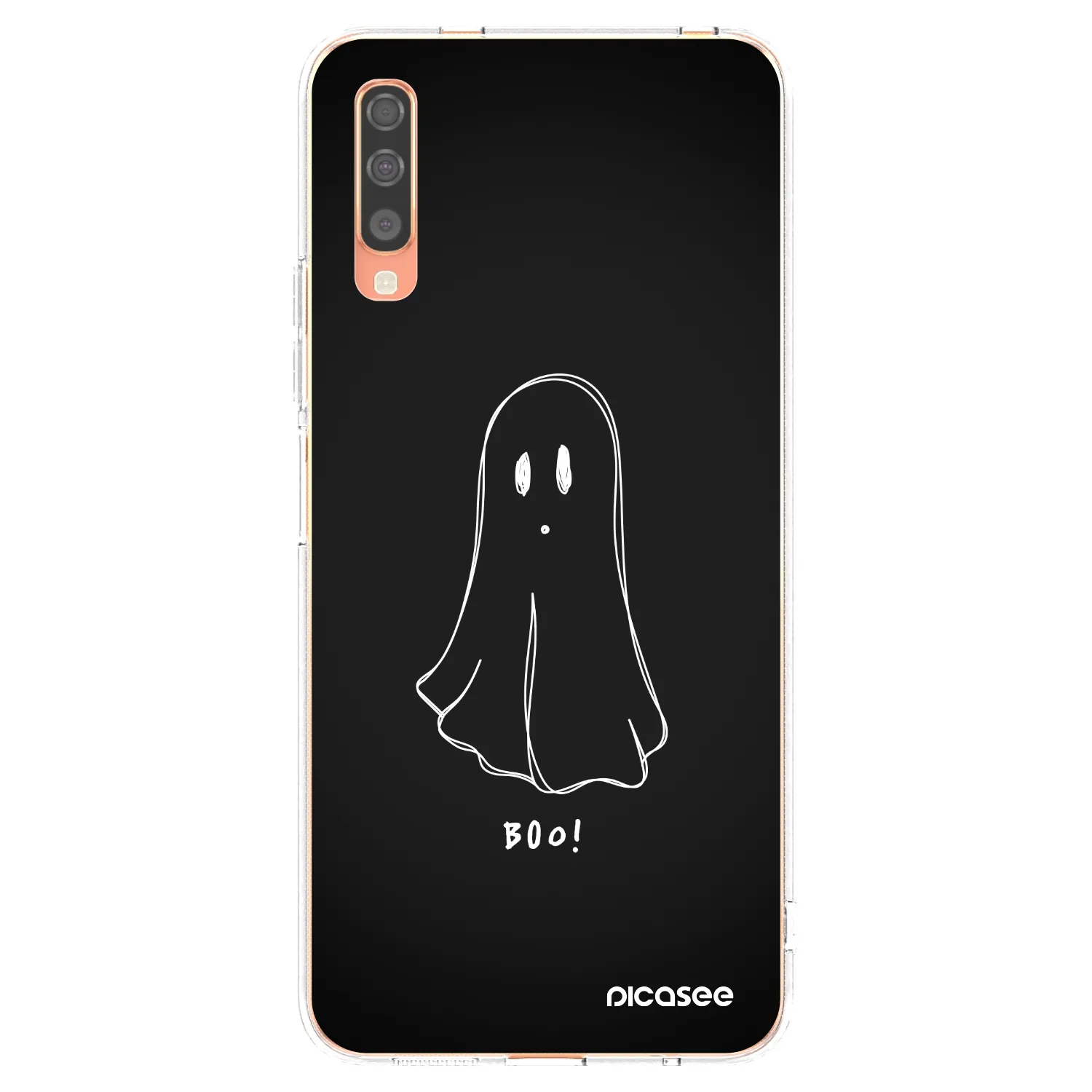Picasee silikónový prehľadný obal pre Samsung Galaxy A70 A705F - Ghost 2