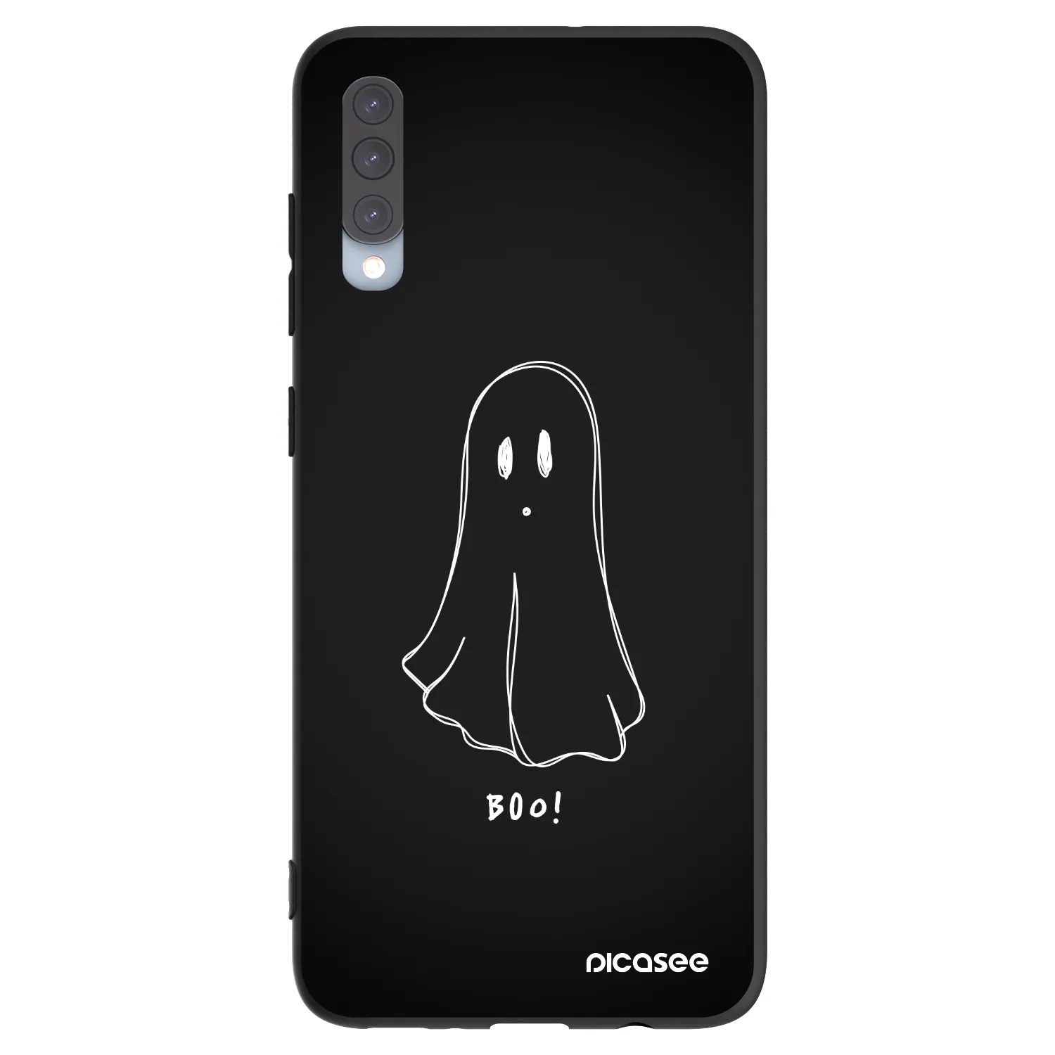 Picasee silikónový čierny obal pre Samsung Galaxy A70 A705F - Ghost 2