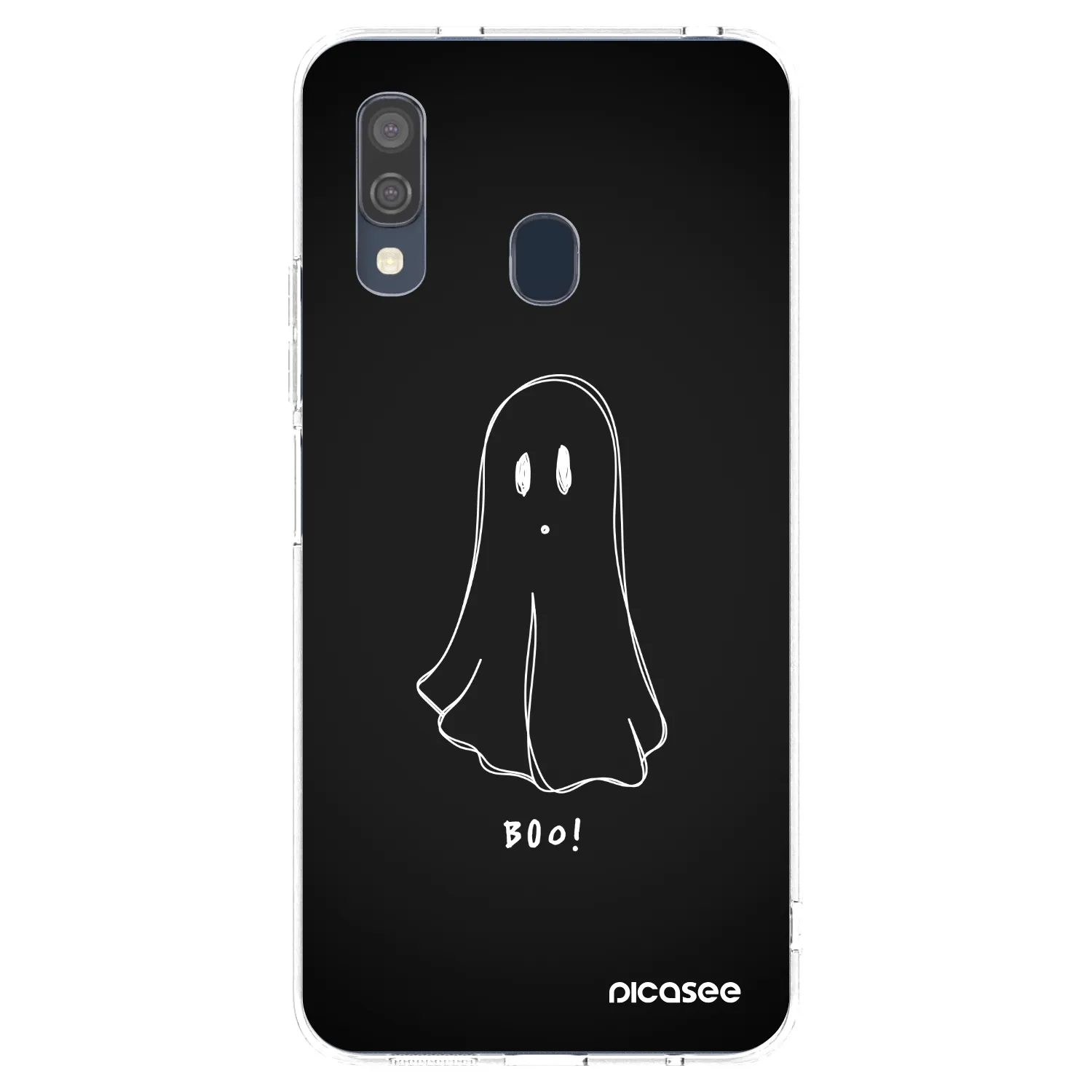 Picasee silikónový prehľadný obal pre Samsung Galaxy A40 A405F - Ghost 2