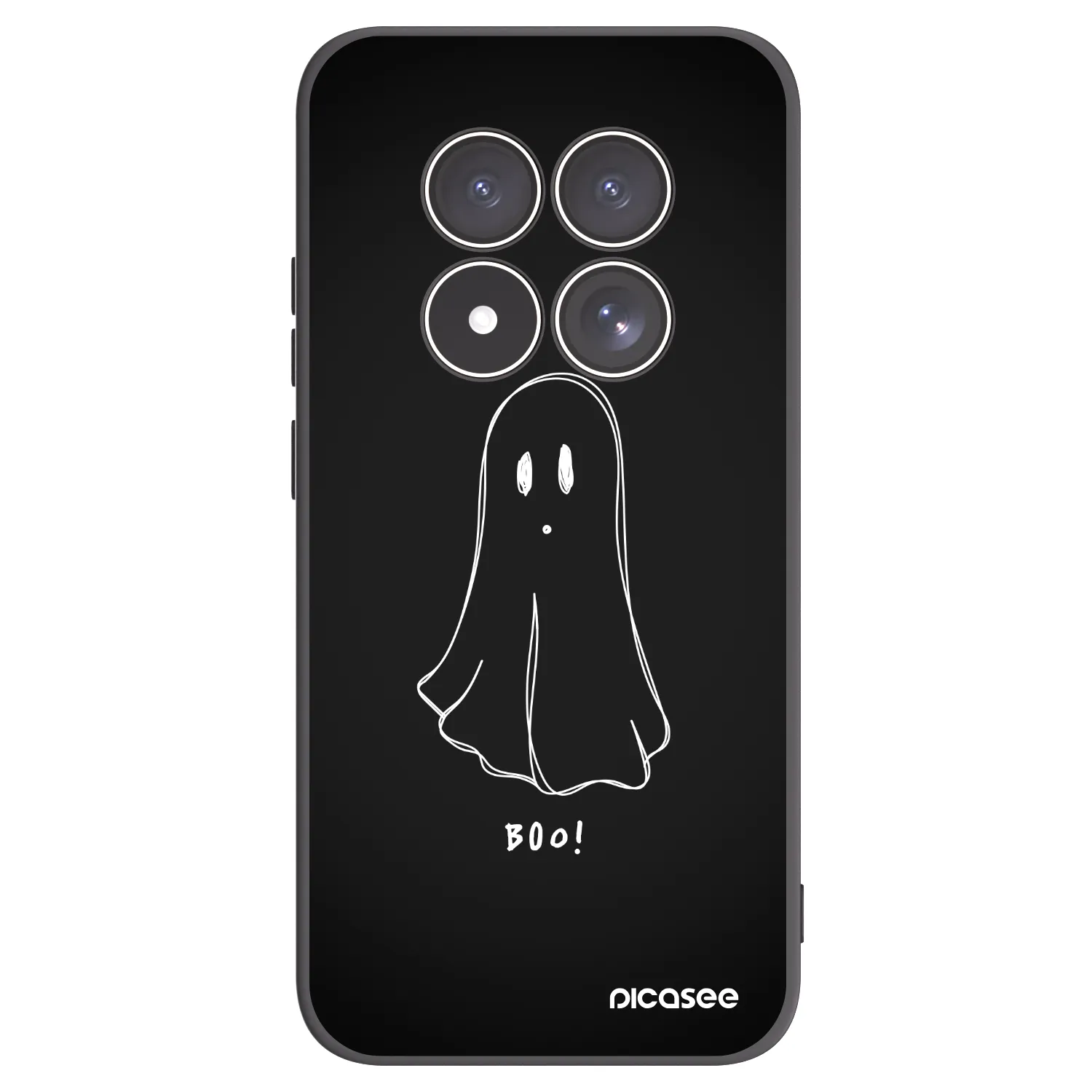 Picasee silikónový čierny obal pre Xiaomi Redmi Note 15 Pro 4G - Ghost 2