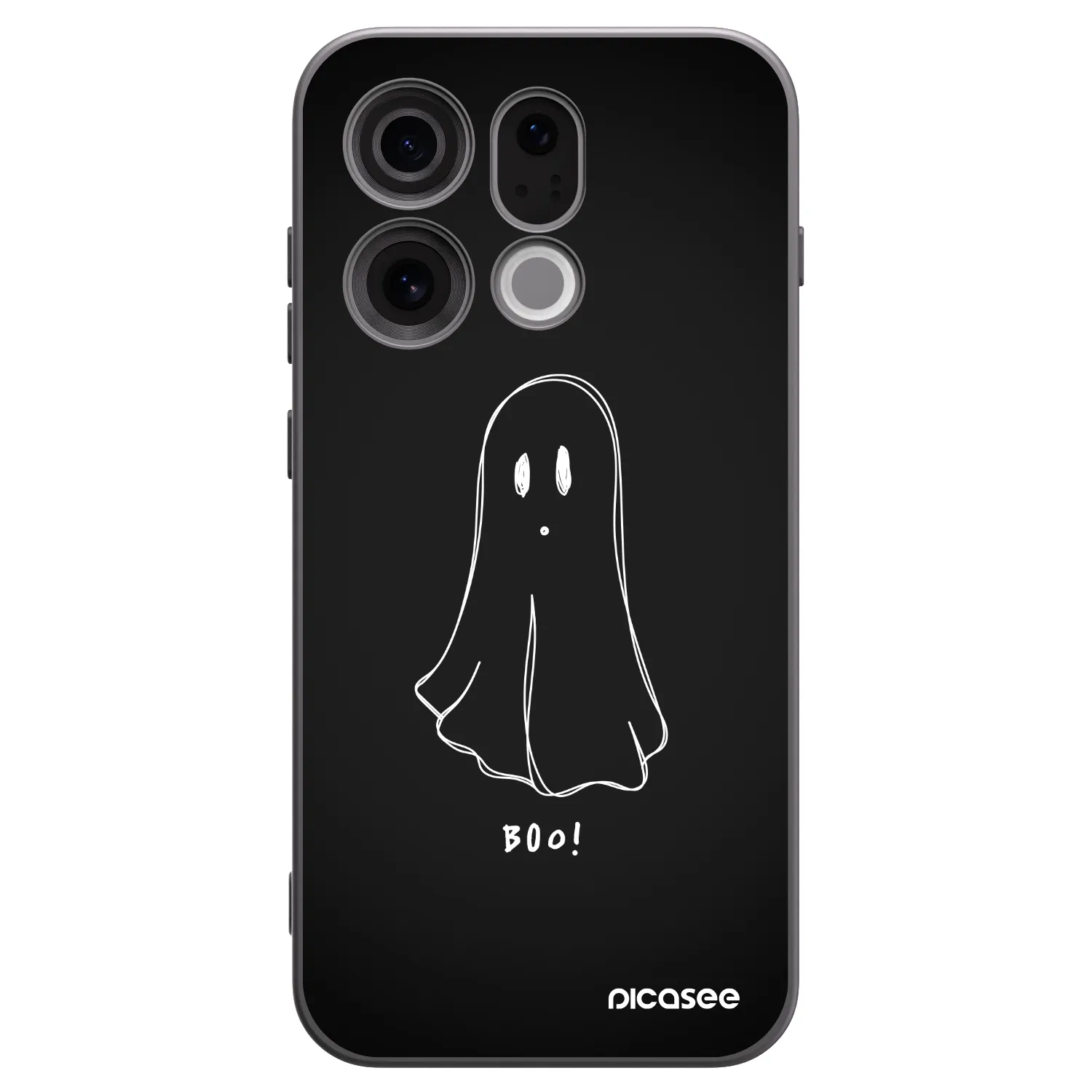 Picasee silikónový čierny obal pre OPPO Find X9 - Ghost 2