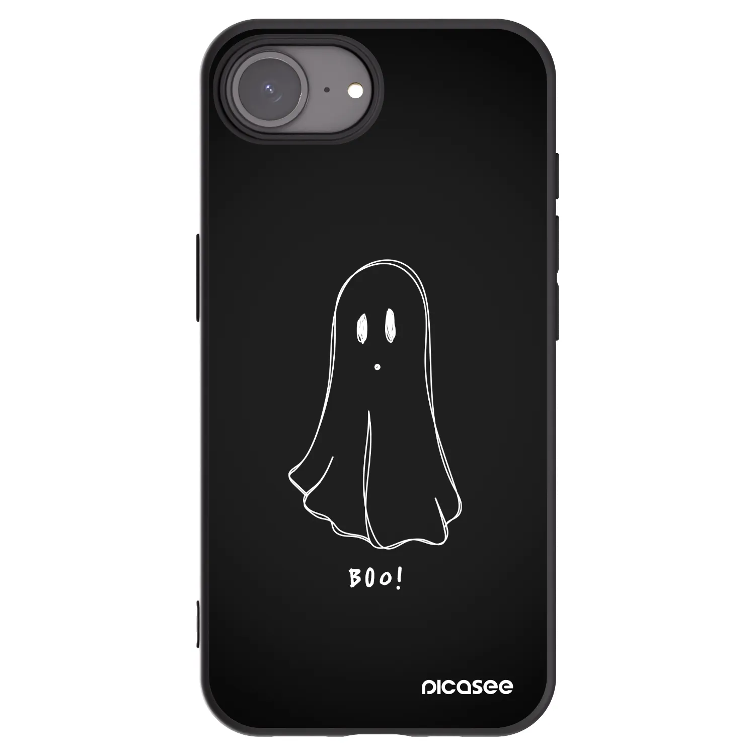 Picasee silikónový čierny obal pre Apple iPhone 17e - Ghost 2