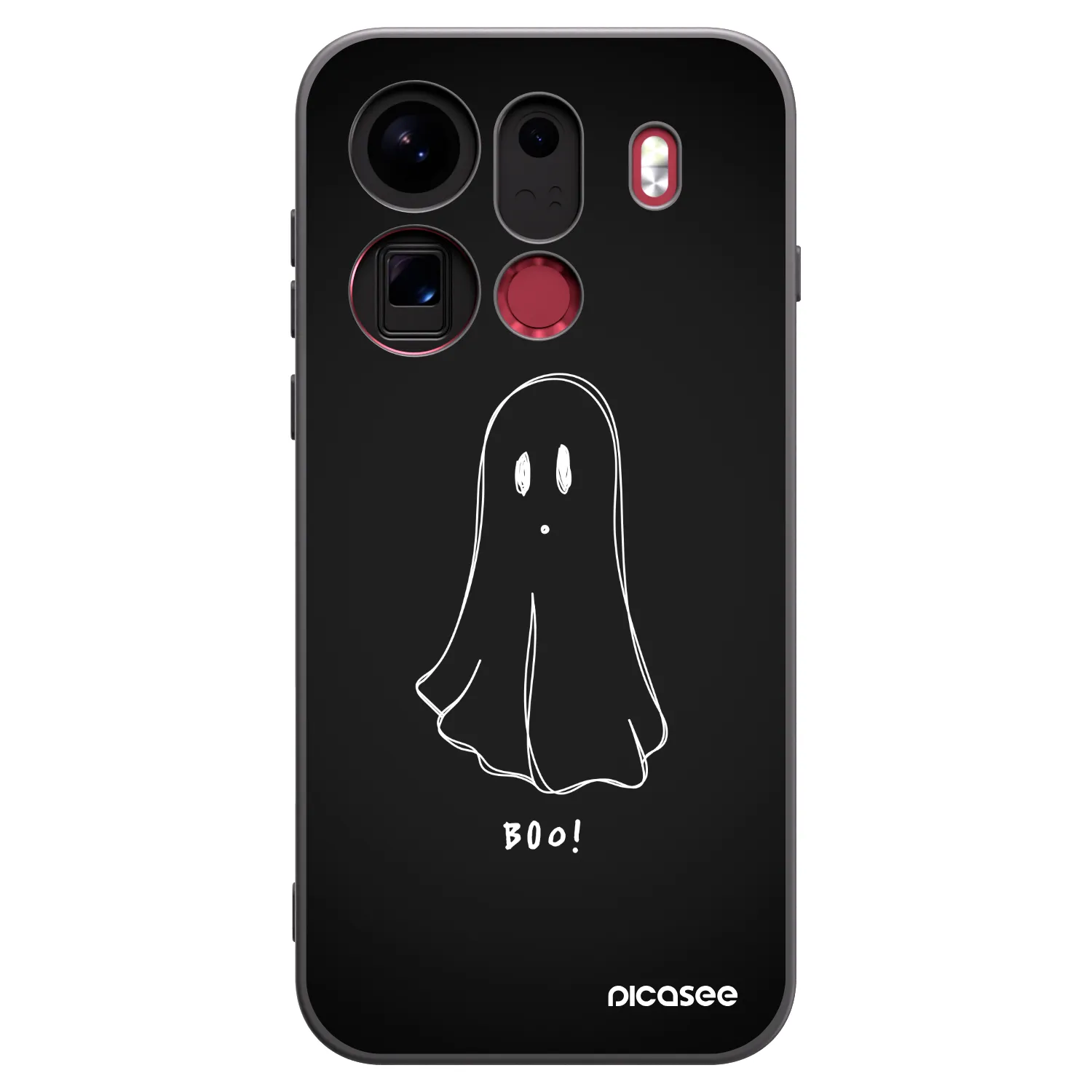 Picasee silikónový čierny obal pre OPPO Find X9 Pro - Ghost 2