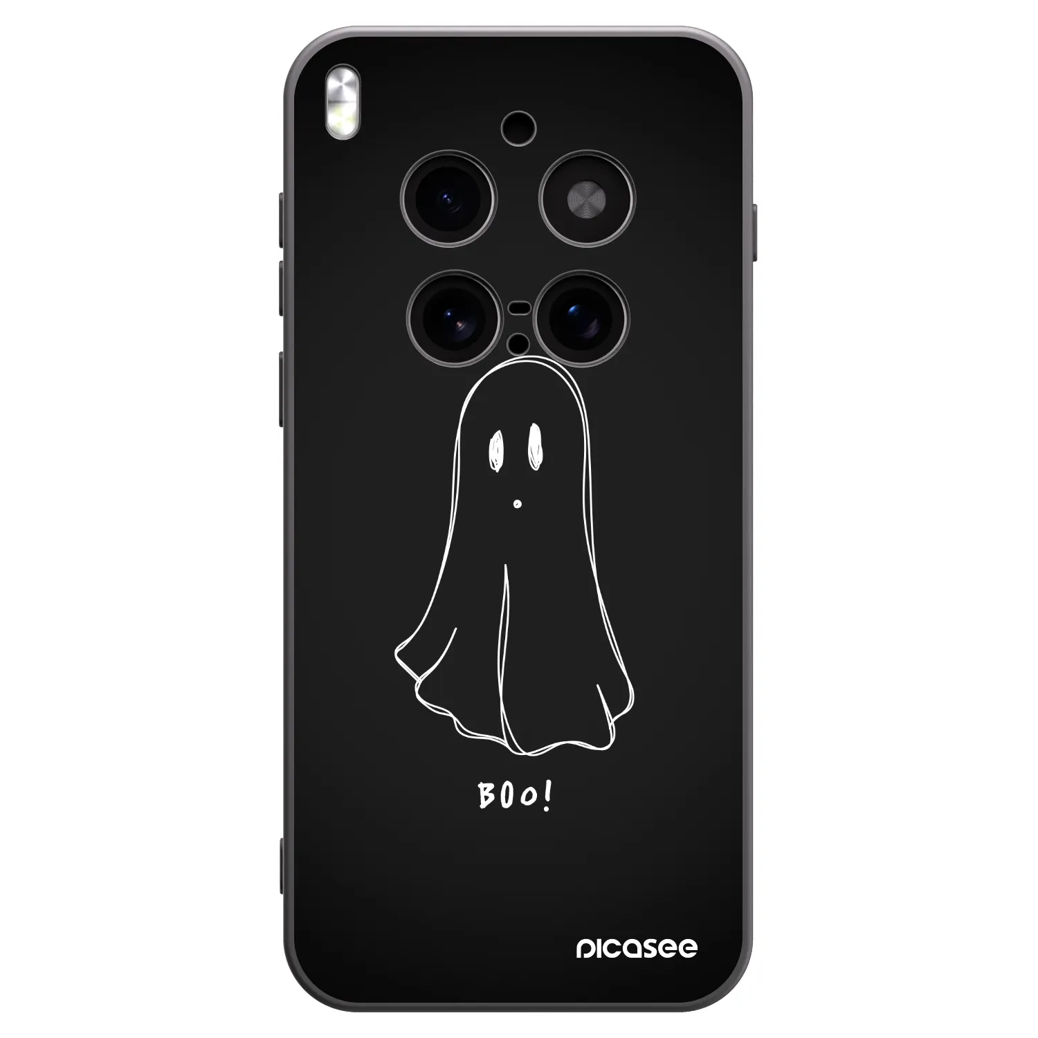 Picasee silikónový čierny obal pre Vivo X300 Pro - Ghost 2