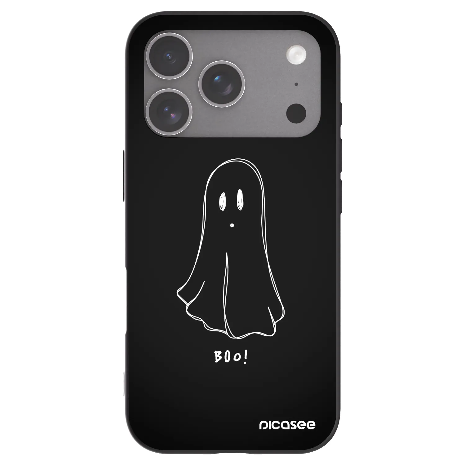 Picasee silikónový čierny obal pre Apple iPhone 18 Pro - Ghost 2