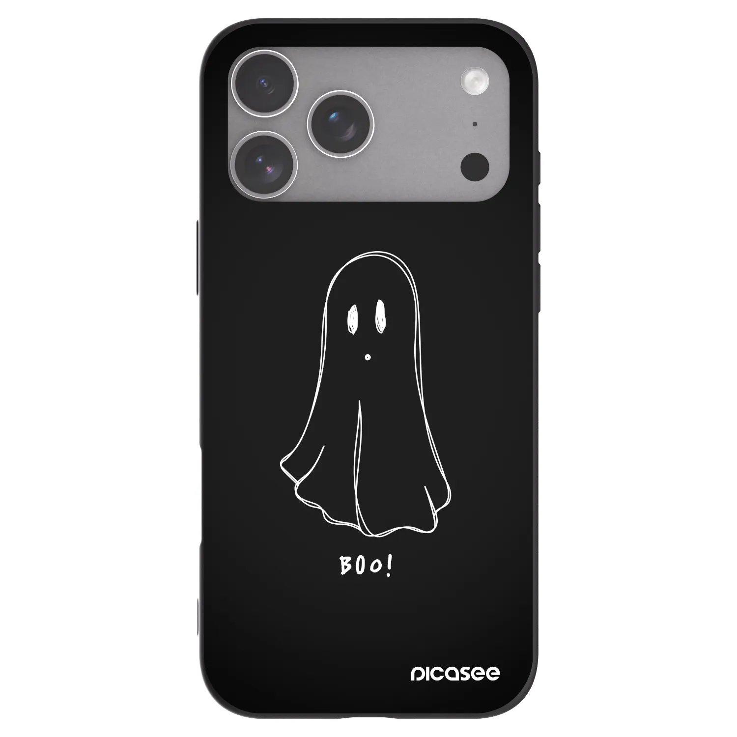 Picasee silikónový čierny obal pre Apple iPhone 18 Pro Max - Ghost 2