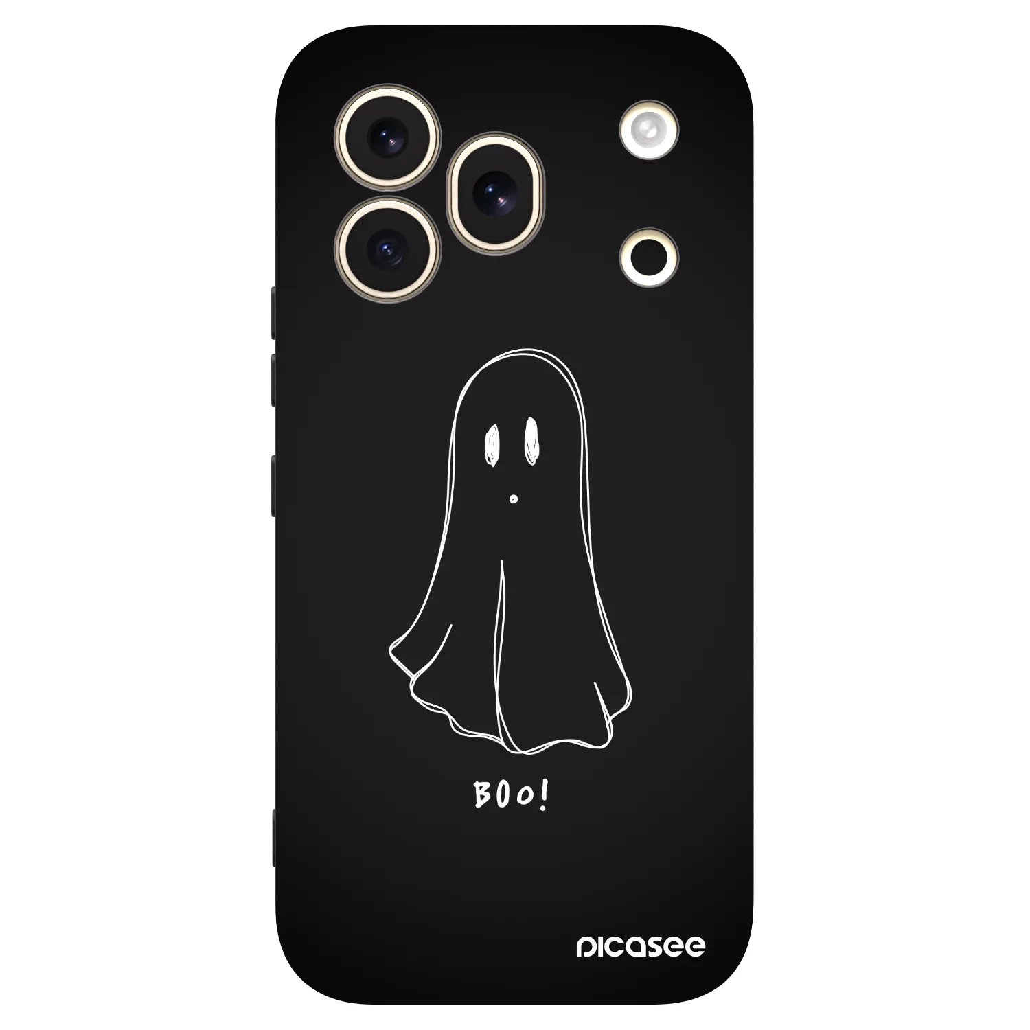 Picasee silikónový čierny obal pre Honor 600 Pro - Ghost 2