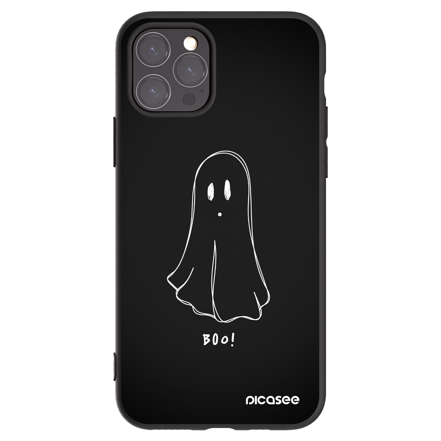 Picasee silikónový čierny obal pre Apple iPhone 11 Pro - Ghost 2