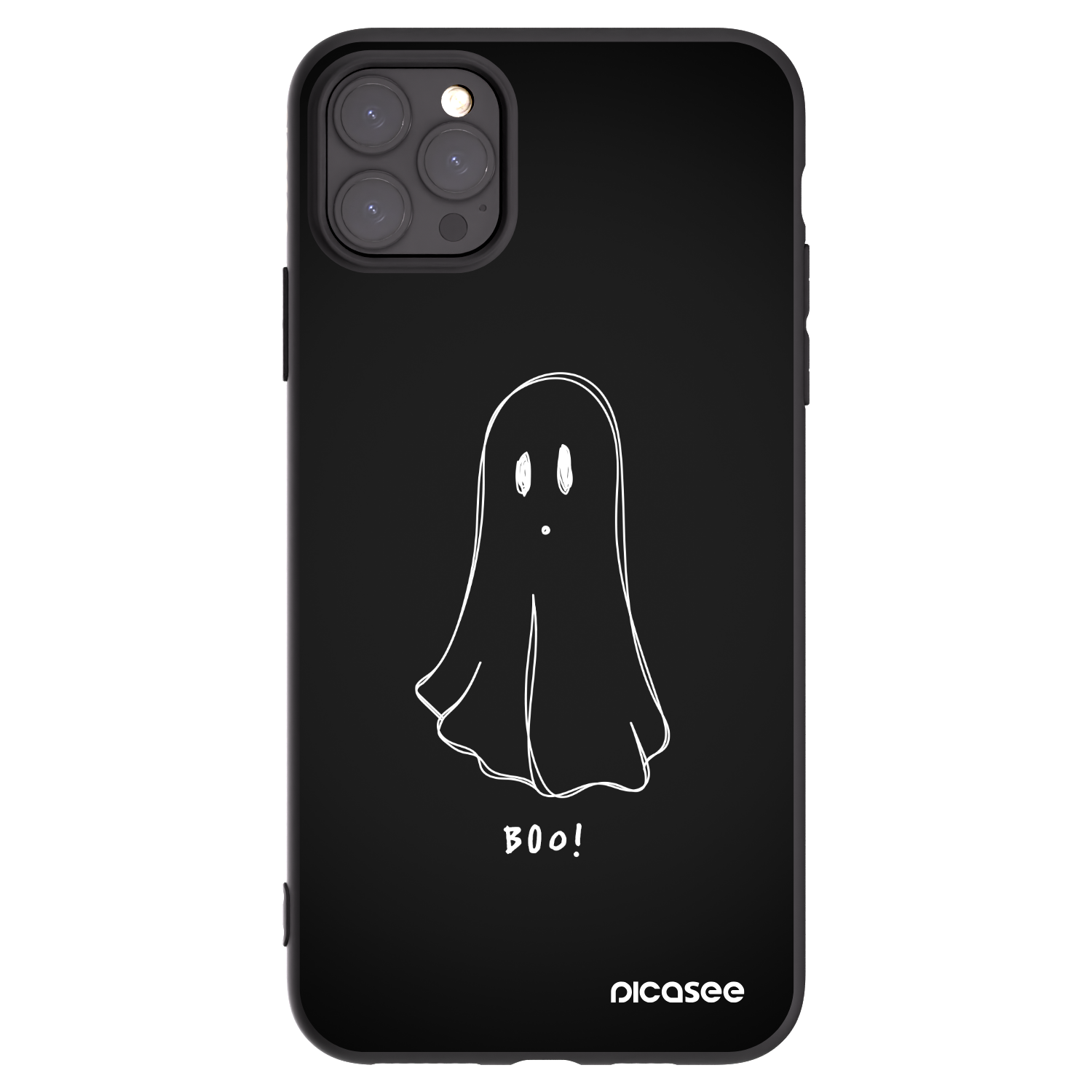 Picasee silikónový čierny obal pre Apple iPhone 11 Pro Max - Ghost 2