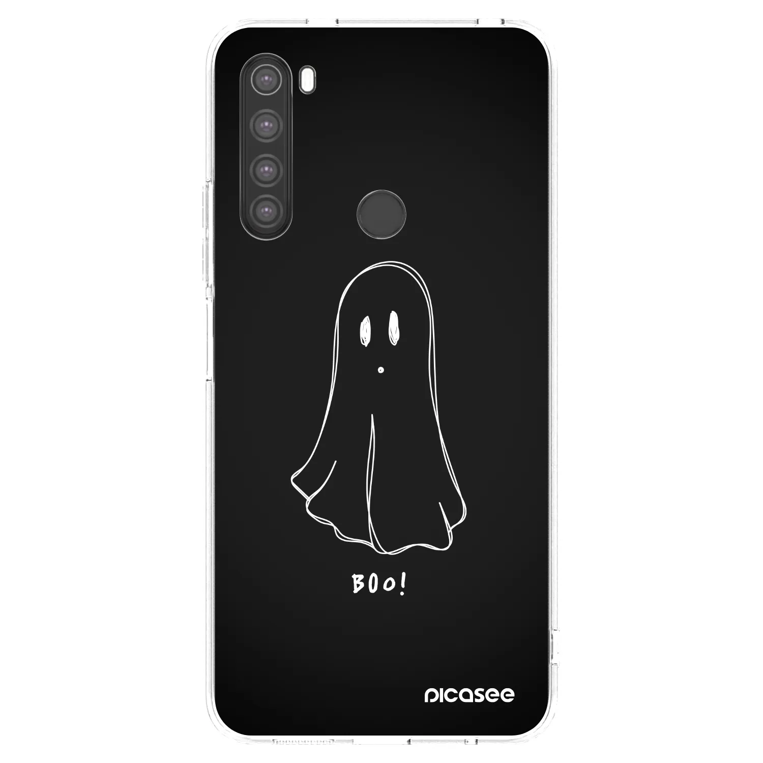 Picasee silikónový prehľadný obal pre Xiaomi Redmi Note 8 - Ghost 2
