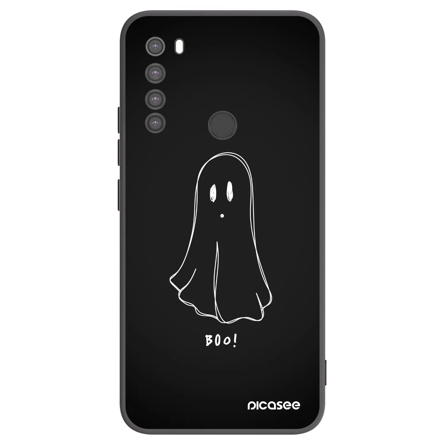 Picasee silikónový čierny obal pre Xiaomi Redmi Note 8 - Ghost 2