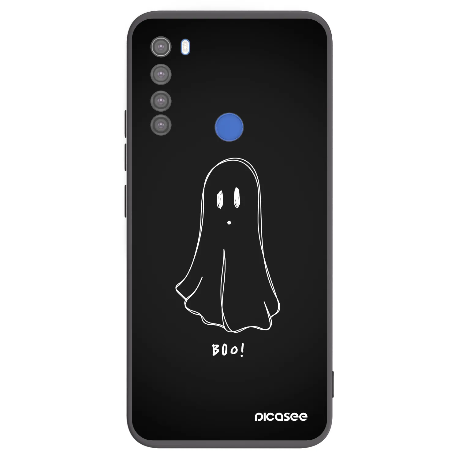 Picasee silikónový čierny obal pre Xiaomi Redmi Note 8T - Ghost 2