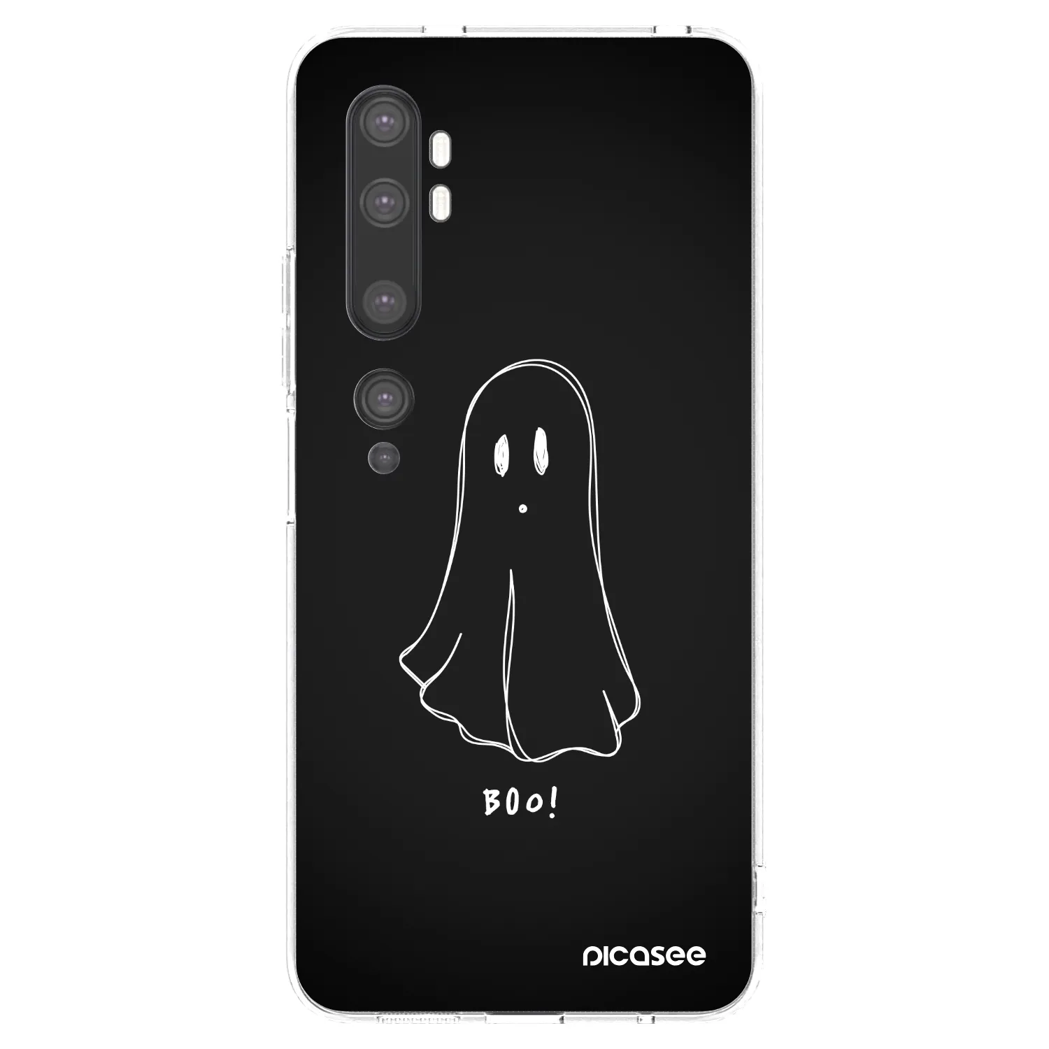 Picasee silikónový prehľadný obal pre Xiaomi Mi Note 10 (Pro) - Ghost 2