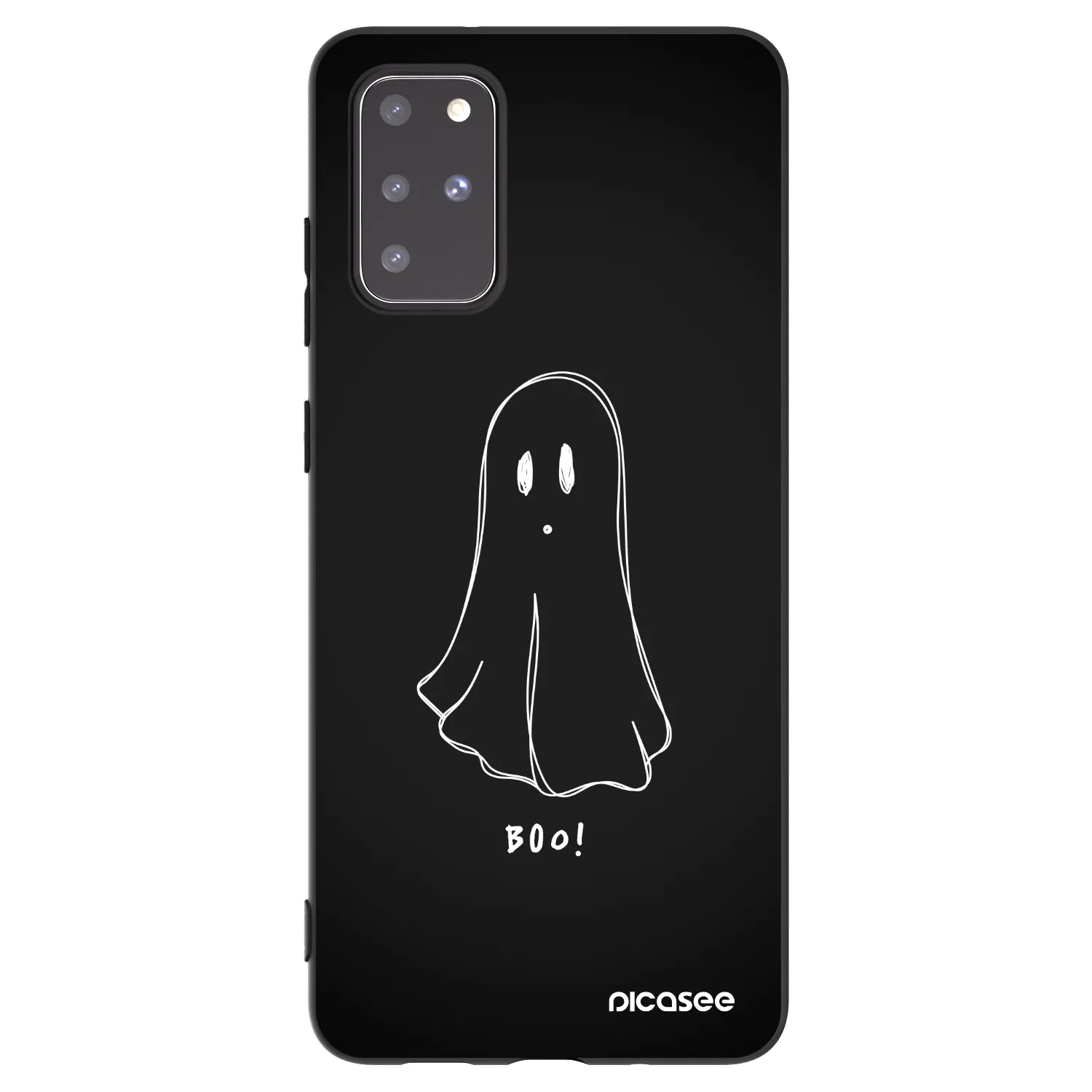 Picasee silikónový čierny obal pre Samsung Galaxy S20+ G985F - Ghost 2
