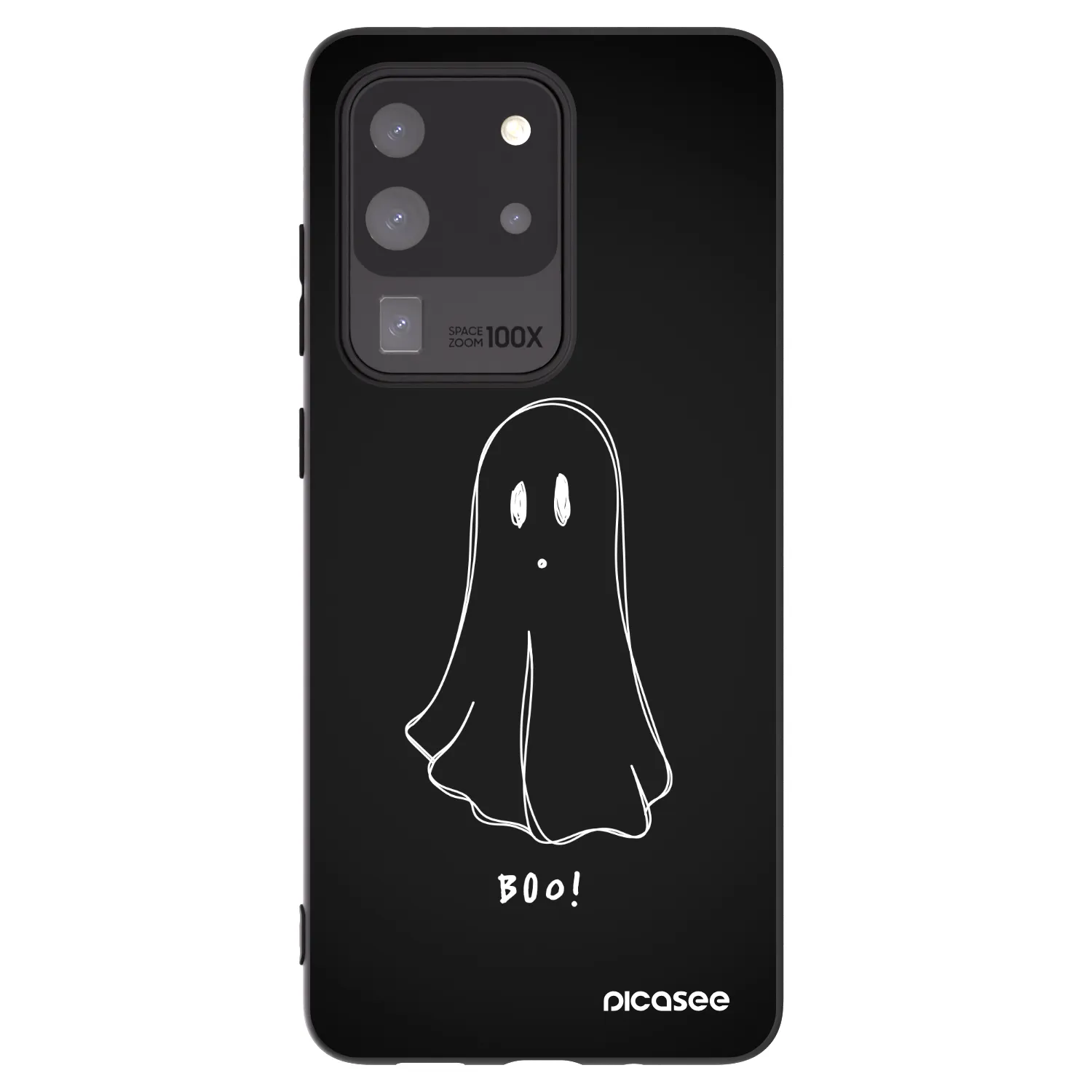 Picasee silikónový čierny obal pre Samsung Galaxy S20 Ultra 5G G988F - Ghost 2