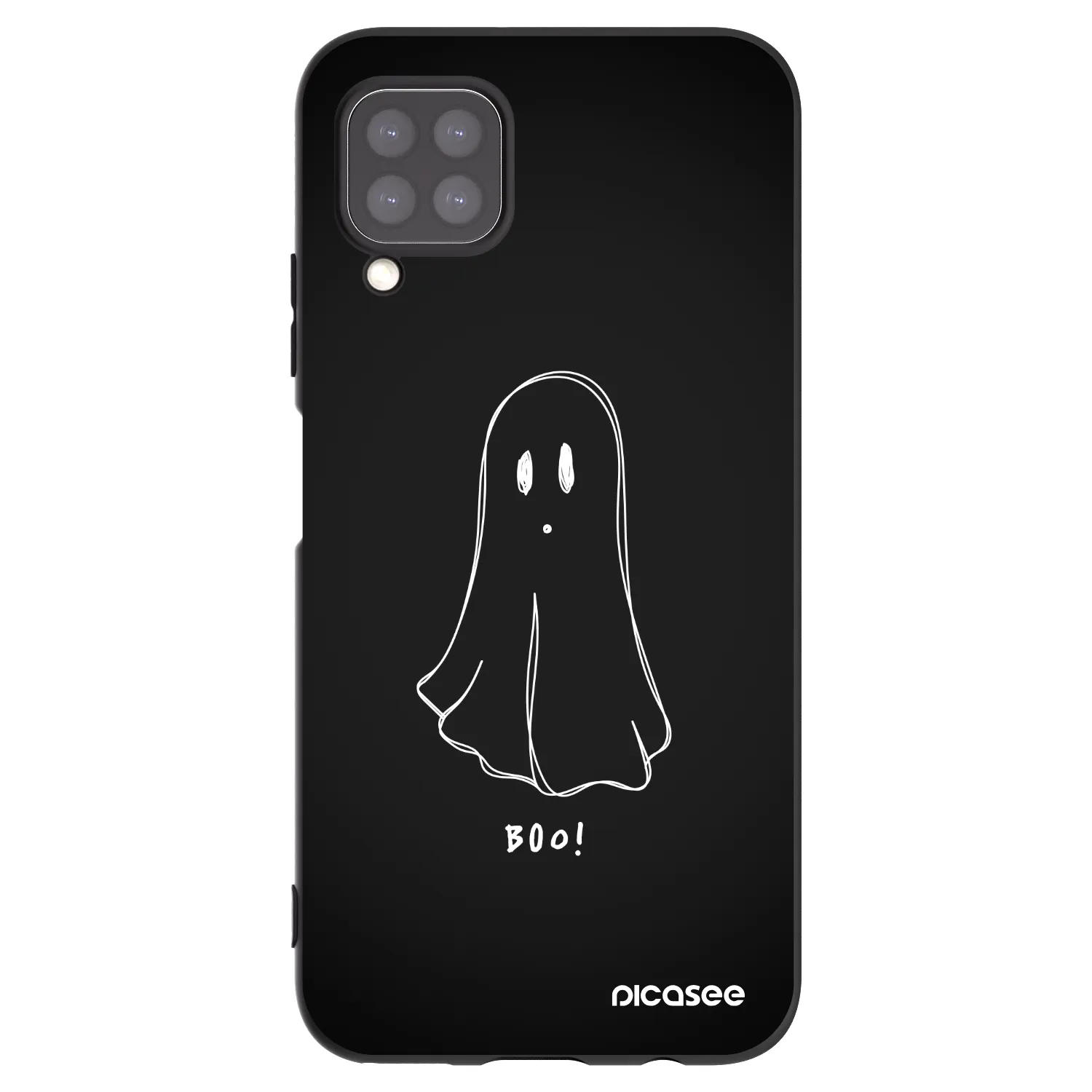 Picasee silikónový čierny obal pre Huawei P40 Lite - Ghost 2