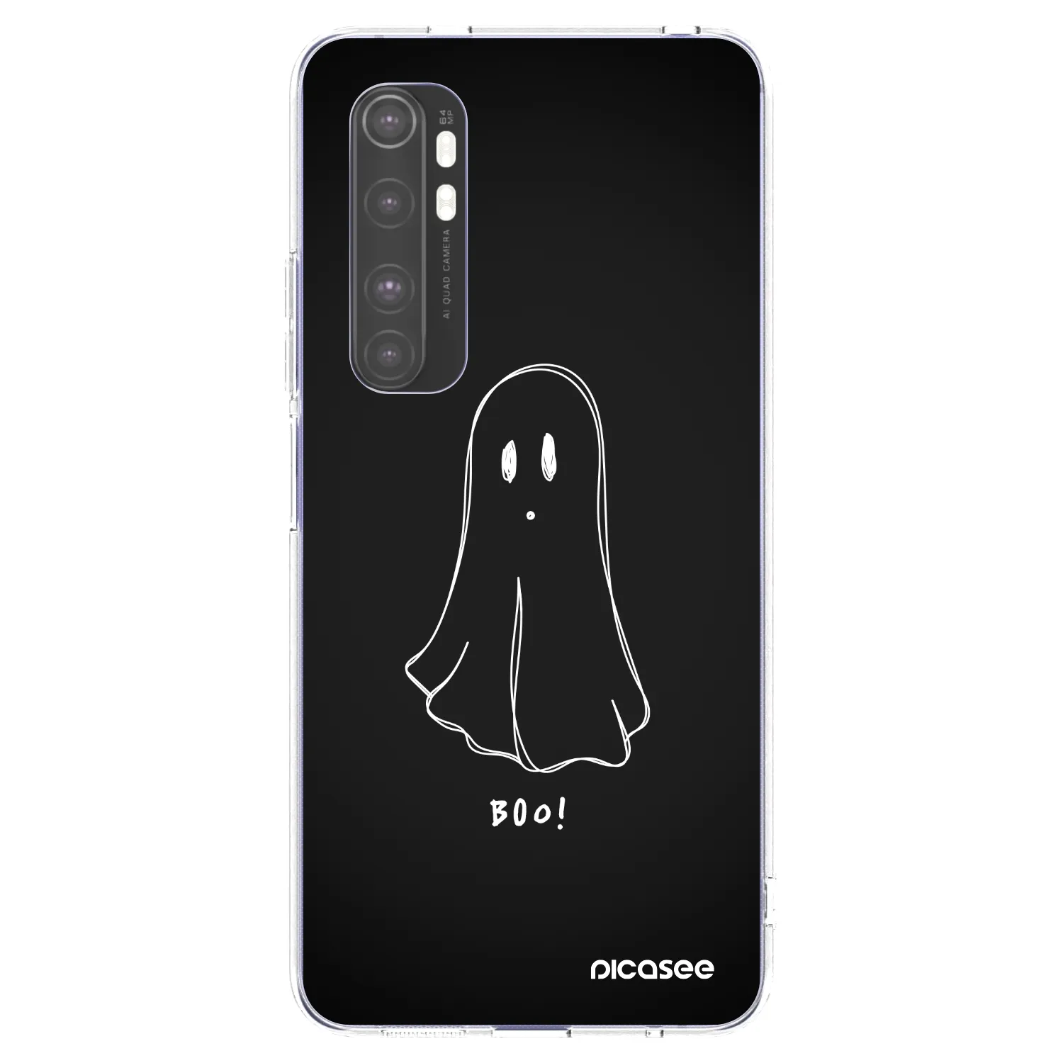 Picasee silikónový prehľadný obal pre Xiaomi Mi Note 10 Lite - Ghost 2
