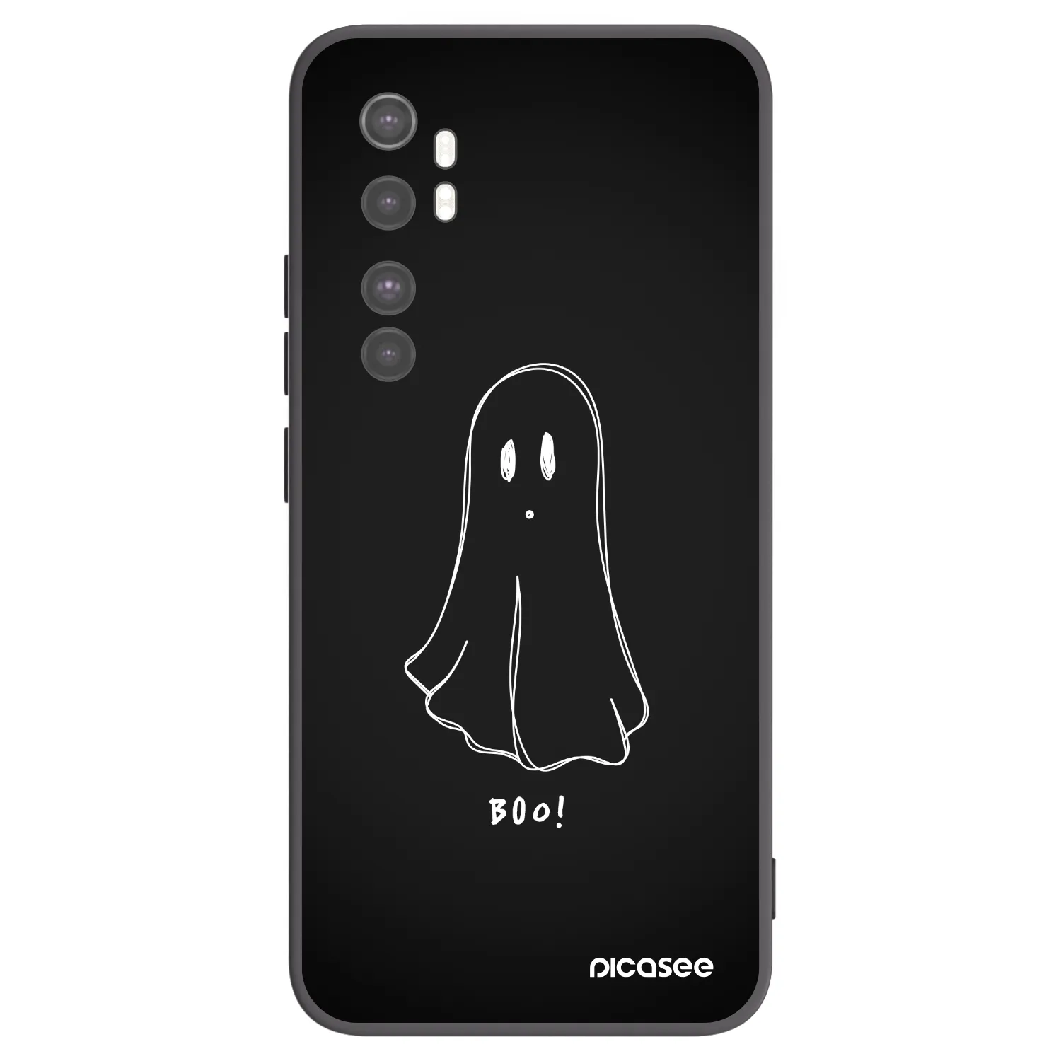Picasee silikónový čierny obal pre Xiaomi Mi Note 10 Lite - Ghost 2